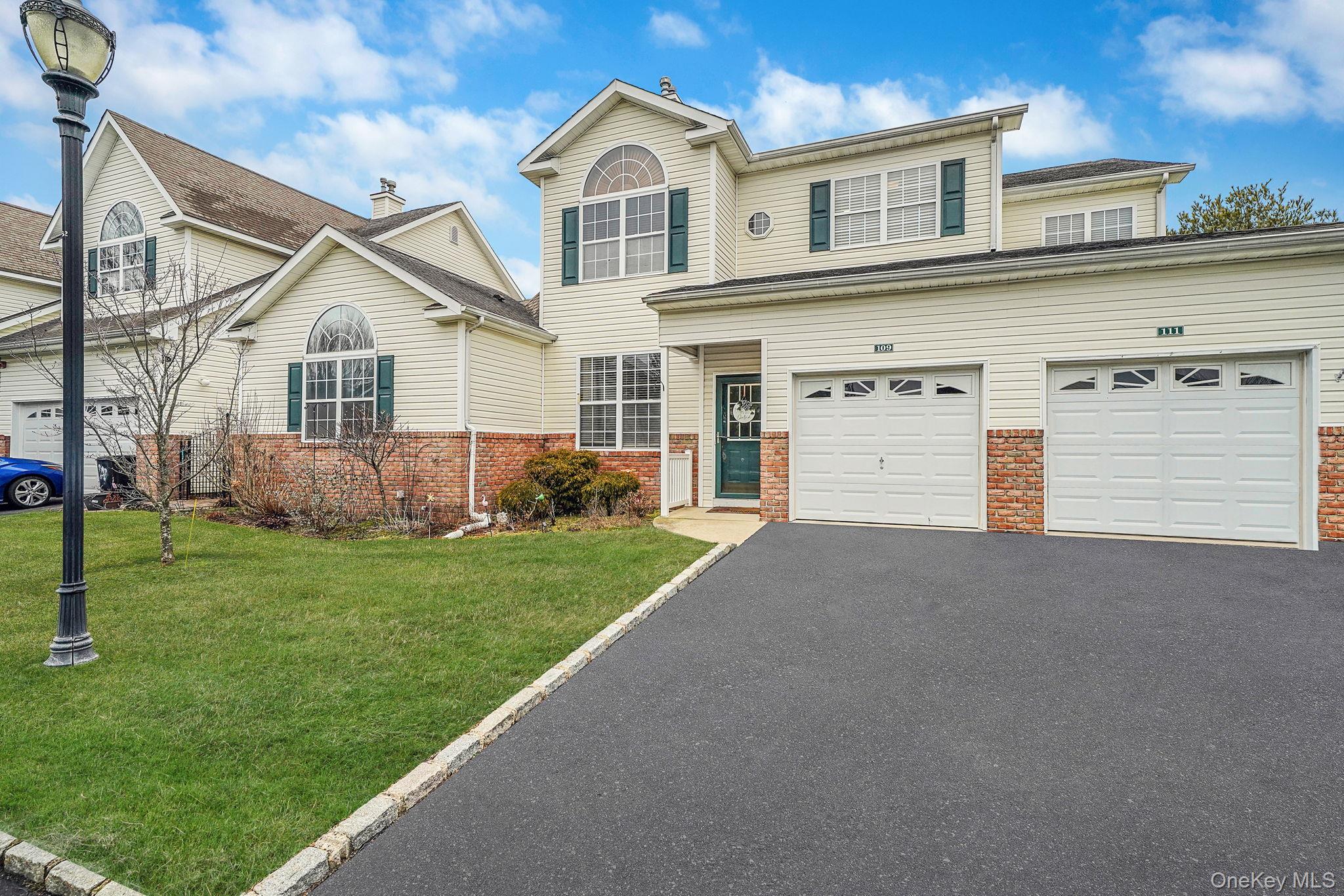 Welcome home to move-in ready, fully furnished, resort-style living at The Ranches, a 24-hour gated community! This upper-level 2-bedroom, 2-full bath East Hampton model features cathedral ceilings and an open-concept layout. Enjoy a spacious living room with a gas fireplace and private balcony, plus a versatile den area and an eat-in kitchen with granite countertops and updated stainless steel appliances. The primary bedroom offers a tray ceiling, recessed lighting, and a private en-suite bath. A second bedroom and full hallway bath complete the home. Convenient laundry and a garage with interior access make this the perfect place to call home. The beautifully maintained grounds include fountains, indoor and outdoor pools, tennis, bocce, a fitness center, clubhouse/meeting room, card rooms, and a 24-hour manned gate.