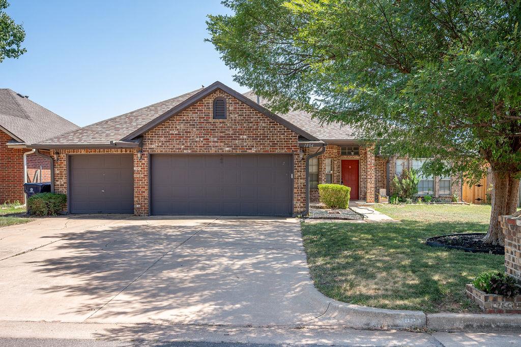 Located in the highly sought-after Edmond School District this well-maintained home offers 3 bedrooms, 2 bathrooms, a dedicated study, and a rare 3-car garage. The spacious living room showcases crown molding, a beautiful stone fireplace, and durable wood-look luxury vinyl flooring. The private primary suite is thoughtfully positioned away from the secondary bedrooms and features an en suite bath with dual vanities, a soaking tub, separate shower, generous closet, and direct access to the covered patio. The study provides the flexibility for a home office, hobby room, or additional living space, while the secondary bathroom includes dual sinks for added convenience. The utility room is equipped with a sink and extra counter space to simplify everyday tasks. Younger features provide added peace of mind, including a (2018) HVAC system, (2019) roof, (2021) hot water heater and (2020) exterior paint. Outside, enjoy a large covered patio overlooking a spacious backyard with plenty of room for entertaining, gardening, or outdoor activities. Don't miss out on the combination of a 3-car garage, dedicated study, extensive updates, and an unbeatable location in Edmond Schools with Oklahoma City utilities—an opportunity that's hard to find. Be sure to add this one to your list before it's gone.