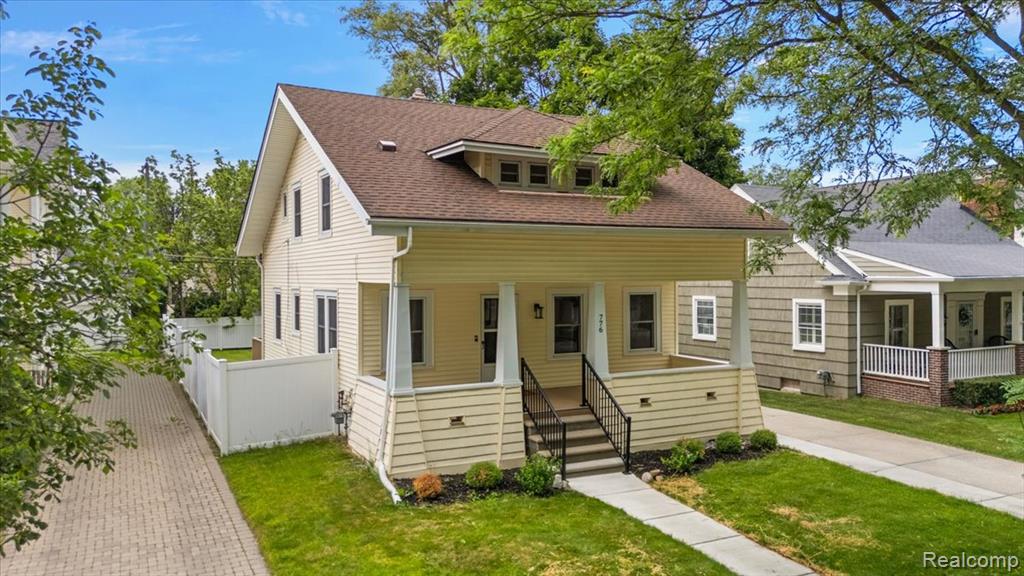 Welcome to 776 W Lincoln in Birmingham! This recently renovated colonial boasts 1798 sqft of living space with 3 bedrooms and 2.5 bathrooms. A finished walkout basement offers an additional room that can serve as a 4th bedroom. Step onto the charming covered front porch and enter to find new floors, fresh paint, and updated hardware throughout. The kitchen has been completely overhauled with new appliances, cabinets, countertops, and a floating island. Each bathroom features new cabinets, fixtures, and tile. The finished 864 SQFT walkout basement includes new flooring, a wet bar, a full bathroom, and potential for a 4th bedroom. Outside, the back deck has been recently redone, complementing the fenced yard with lawn sprinklers and 2-car detached garage. Conveniently located within walking distance to downtown Birmingham, where you'll find restaurants, boutiques, movie theaters, and more. Schedule a showing today! BTVAI.