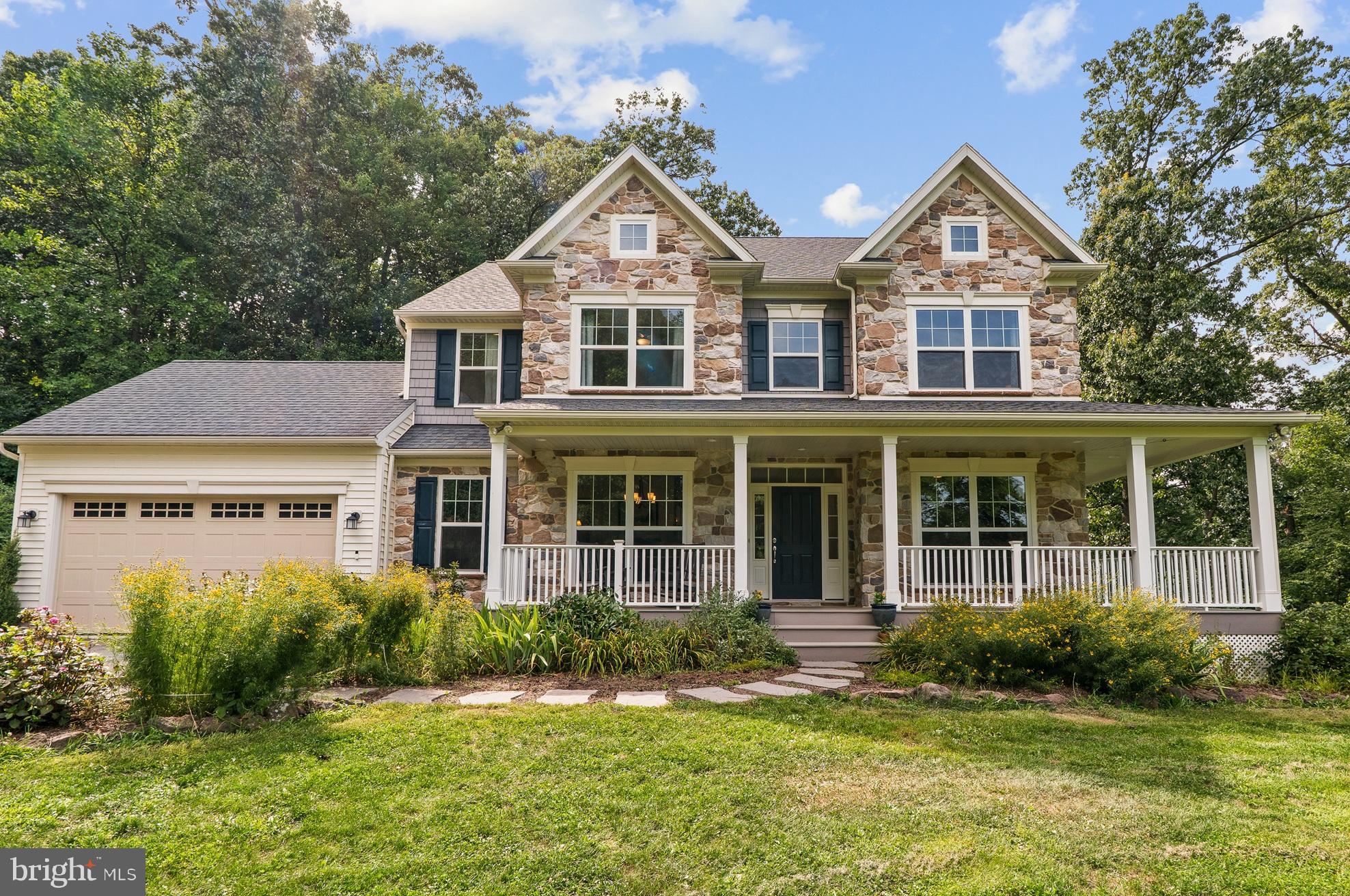 Welcome to this exceptional custom home nestled on 3.6 private acres. Built in 2019, this well-maintained 5-bedroom, 3.5-bath residence offers the perfect blend of modern comfort and peaceful country living. The home combines spacious interiors with stunning outdoor surroundings including a finished walk-out basement, a versatile barn, and gardens with fruit trees and berry plantings. Experience this rare opportunity to own a beautiful modern homestead in the heart of North Coventry Township.Step onto the wrap-around porch and into this thoughtfully designed home filled with natural light. The heart of the home is an inviting kitchen that flows seamlessly into the family room and breakfast area, creating the perfect space for gatherings. A cozy woodburning fireplace creates a welcoming atmosphere and provides supplemental heating. Designed for both everyday living and entertaining, the first floor includes a study, sunroom and mudroom with utility sink.Upstairs the spacious primary suite provides a peaceful retreat with a private bath and generous closet space. The upstairs laundry offers added convenience. Three additional bedrooms provide flexibility for multigenerational living or home office needs.   The finished lower level significantly expands the home's living space with a guest suite with attached full bathroom and a recreation room. Whether hosting friends or creating dedicated spaces for work and hobbies, the possibilities are endless.Step outside and experience what truly sets this property apart. The expansive grounds are a private sanctuary featuring mature fruit trees, garden beds, berry plantings, woodlands and open green space that changes beautifully with every season. A two-story barn with chicken coop offers space for equipment, workshop projects, or hobby farming. Whether you envision outdoor entertaining, gardening, recreational activities, or simply enjoying the serene views, this property provides the space and freedom to create your ideal lifestyle.