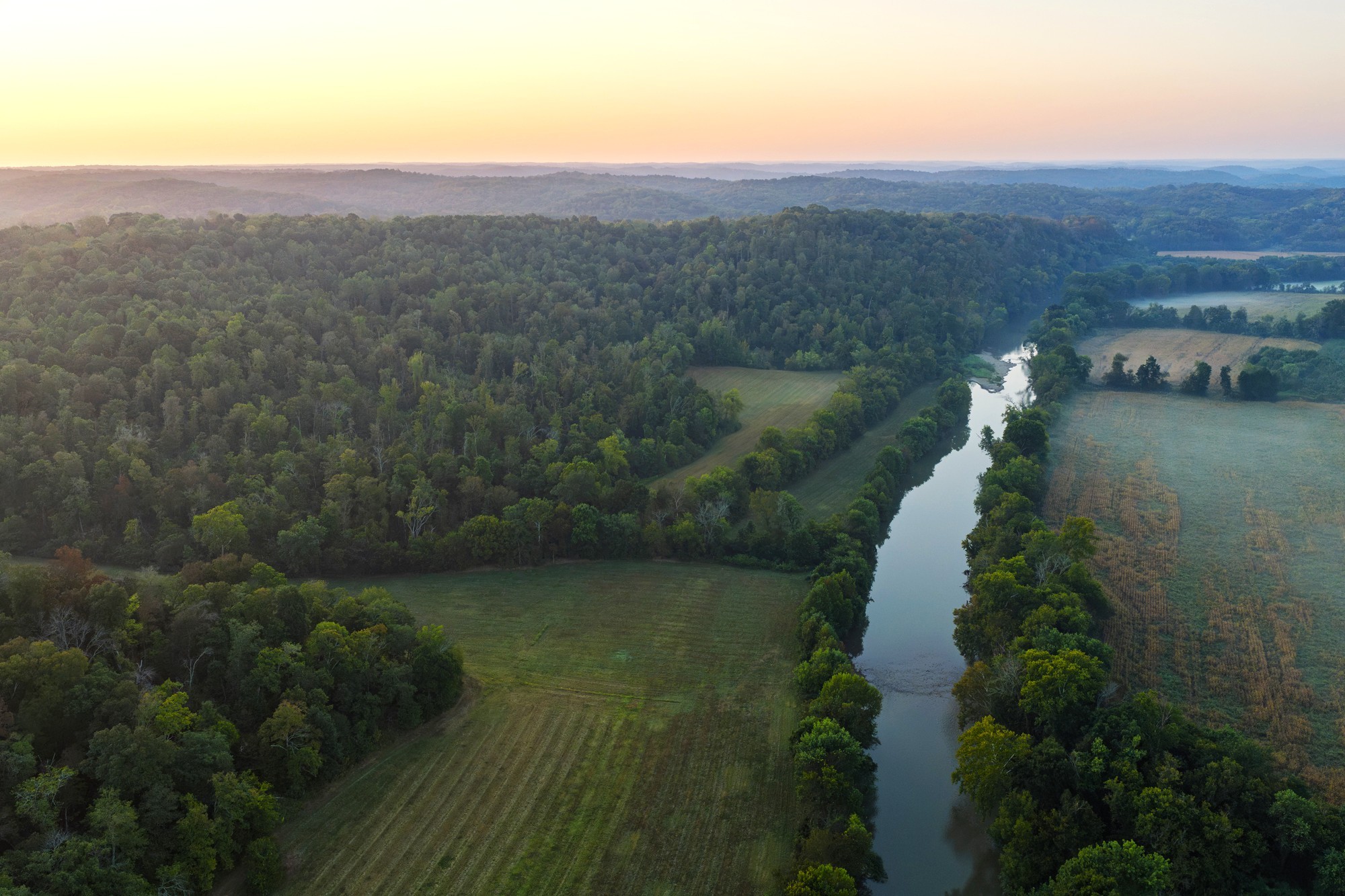 256 acres on the Harpeth is a place where mornings begin with mist rising off the river, deer grazing, turkeys foraging in the fields, and evenings ending with gorgeous Tennessee sunsets.  Only 30 minutes from Music City Nashville, you still have amazing privacy!  This is a "generational property",  the type that rarely changes hands.  You have nearly 3/4 miles of Harpeth River frontage, rolling hills, expansive pastures, mature, marketable hardwoods, spring, 4 ponds, 1 lake scattered across the landscape.   2 of the ponds and lake are stocked.  Sulfer Creek  is a year round creek that runs thru the entire farm and feeds into the Harpeth.  There are  multiple premier building vistas that capture sweeping views of the countryside and the Harpeth River.  City water has been run thru the property, electricity has been run to 3 sites with 3 meter bases.  The estate offers a mixture of productive land with an abundance of privacy and natural beauty as well. There are 5 sheds and other outbuildings, and a 150 + yr old cabin that still stands.This amazing, private estate at the end of a dead end road  is perfect for the Hunting, Fishing and Boating enthuists,  Entertainment industry escape, the Equestrian lover, and Privacy Driven luxury buyers.