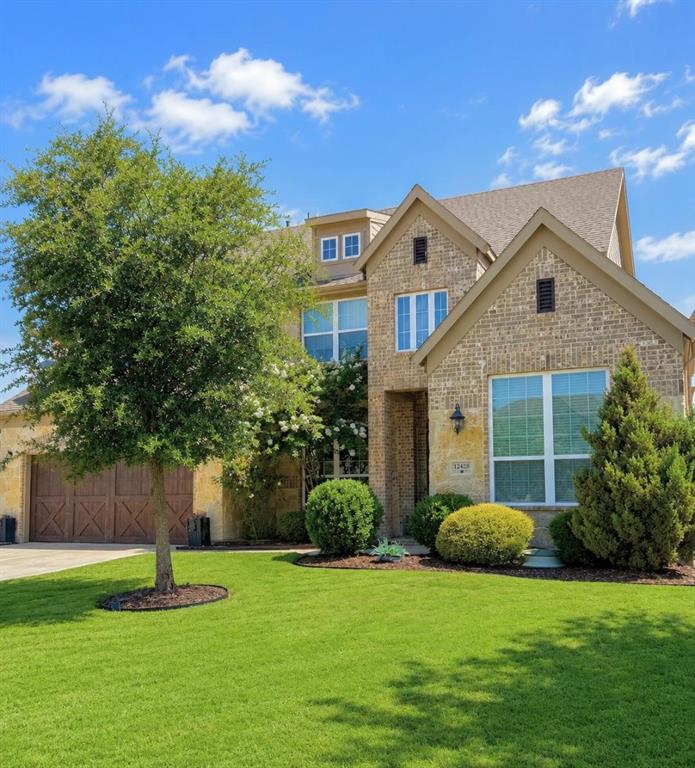 Sophisticated residence situated just off the tee of the golf course within the meticulously planned Resort on Eagle Mountain Lake. This remarkable property features five bedrooms and four full bathrooms, a media room, and a mother-in-law suite with a full bath conveniently located just outside the bedroom. Additionally, it includes a backyard oasis designed for relaxation while taking in the views of the golf course. The expansive kitchen is outfitted with an island and an open layout that seamlessly connects the kitchen, living room, and breakfast area. The living room is enhanced by a gas fireplace and a wall of windows that allows natural light to pour into the space. The master suite provides a view of the backyard, and the spa-like bathroom is equipped with dual vanities, a large separate shower, a soaking tub, and a walk-in closet. On the upper level, there are three more bedrooms, a family room with a designated desk area, a media room, and two full bathrooms. The backyard presents a beautifully landscaped, serene environment ideal for relaxing on the spacious patio or utilizing the home's gate for direct access to the golf course. The Resort offers a community lifestyle featuring a 24-hour gated and guarded environment, an 18-hole championship golf course, a private boat launch and dock, a beach area, two community pools with a cabana, a clubhouse that includes a restaurant and bar, basketball and tennis courts, pickleball courts, and a fitness center. We invite you to explore both the home and the community!
