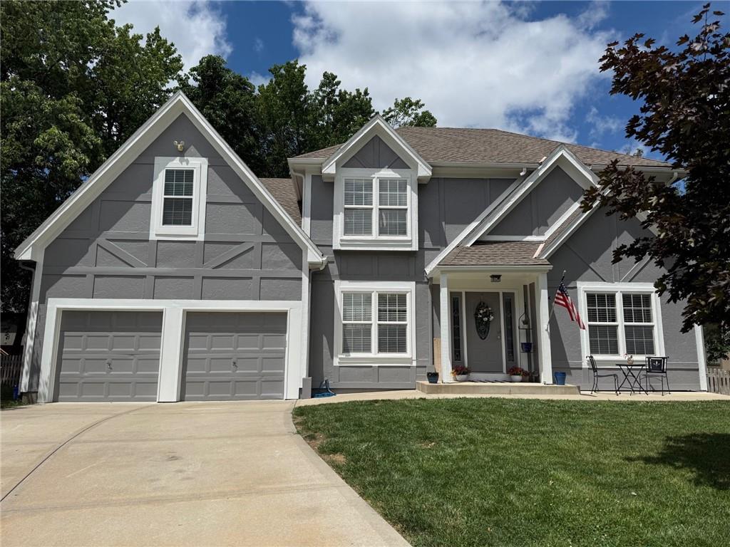 **Ignore days on market, house just got staged and ready to show / go!! This is a highly desirable lake community that offers you a lake that you can go boating (pontoon rental available if you don't have your own) sail, ski, swim, paddleboat, fish on!! Also Raintree boasts the absolute best swimming pool in town that with fun waterslide, zero entry pool, liefeguards, concession stand and more. There is a park to play at, trails to walk on, and community events to enjoy throughout the year if you choose.This home sits on cul de sac in sought after neighborhood. Lee's Summit schools on this side of the lake. Trailridge Elementary, Summit Lakes Middle School and Lee's Summit West High School which are all just a short drive. The indoor aquatic center is just about a mile away. This is a two story home that has an open kitchen to living room concept. Living room has a fireplace and walks out to your deck in your fenced in backyard. The kitchen includes stainless steel appliances and the refrigerator will even stay. Main level has a formal dining room and an office or bedroom. These rooms can be used as a home office or flex space as needed.  Upstairs has 4 bedrooms and two full bathrooms. The master bedroom has raised ceiling and a walk in closet. The rooms are all a good size, but the 4th bedroom you will love.. very spacious and has TWO closets. One would make a good nook or extra storage space. The lower level was just finished and ready for your entertaining plus plenty of storage space as well This community allows you to have fun within walking distance of your home. Then for even more convenience, you are super close to a grocery store, food establishments, coffee shops, gas stations and highway access as well. This is for sure a great place to call home! ***PLEASE NOTE, seller is in the process of doing a few finishing touches.