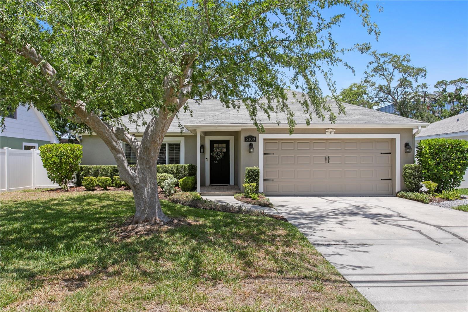 Seller offering $10,000 credit at Closing!..Welcome home to your completely updated, meticulously maintained and turn key, all block single story home in the heart of it all. This home was never flooded during either storm, and located in Beach Park, one of the best neighborhoods in South Tampa. Whether you want to go walk on Bayshore Boulevard, grab dinner in downtown Tampa, take a drive to the beaches, or run to the many grocery stores minutes away, this location is it. This three bedroom, two bathroom home with a large two car garage with storage and over 1,600 square ft, this home truly has the best floor plan and has so many upgrades throughout with many built in features. This home has timeless and thoughtful updates throughout including beautiful tile adorning the floors throughout with luxury vinyl in the bedrooms, newly renovated bathrooms, custom built pantry storage in the kitchen, Newer paint, newer plumbing faucets, cabinet hardware, and lighting fixtures throughout, newer stainless steel appliances (refrigerator with special ice feature, microwave, range/oven with air fry option, beverage fridge) are all under 3 years old, and can be controlled via app to make life easier. As you step inside, natural light pours in all directions, and this floor plan has so many options with its current function to be two different spaces between when you walk into the living room and kitchen, separated by drywall which can be easily removed if someone would want to make it more of an open concept living space for larger entertainment options. All three bedrooms and bathrooms are located in the back of the home with so much privacy and all include custom closets in each of the rooms. As you step outside, you'll find your private covered porch which overlooks a massive backyard which is fully fenced perfect for entertaining. Located in A+ School district, minutes from Tampa International Airport, quick access to I275, I-4, and Veterans Expressway.