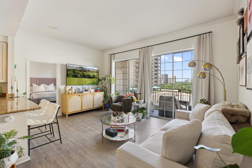 Experience refined urban living at its finest in this beautifully updated 2-bedroom, 2-bathroom condo located in TheRenaissance on Turtle Creek, one of Dallas’ most sought-after high-rise communities. Unit #611 boasts 1,254 squarefeet of well-appointed living space, featuring an open-concept layout with soaring ceilings, abundant natural light, anda seamless flow between the living, dining, and kitchen areas. The kitchen is equipped with granite countertops,stainless steel appliances, and ample cabinetry, ideal for both everyday living and entertaining. Each bedroom offersgenerous space, large walk-in closets, and spa-inspired bathrooms, while a private balcony provides scenic views of thecity and pool area. Residents enjoy access to an array of upscale amenities including two resort-style pools withcabanas, a rooftop terrace, state-of-the-art fitness center, sauna, spa, 24-hour concierge, valet parking, and controlledaccess for added peace of mind. The building also offers a business center, conference rooms, and inviting commonareas for socializing or relaxing. Nestled in the heart of the Turtle Creek neighborhood, this home places you withinwalking distance of Turtle Creek Park, the Katy Trail, and the vibrant Uptown Dallas lifestyle filled with fine dining,upscale shopping, and cultural attractions. With easy access to major highways and public transportation, this locationis as convenient as it is prestigious. Perfect for professionals, downsizers, or anyone seeking a lock-and-leave lifestyle,Unit #611 is a rare opportunity to own in a community that seamlessly blends elegance, comfort, and city living. Don’tmiss your chance to enjoy the exceptional lifestyle The Renaissance on Turtle Creek has to offer.