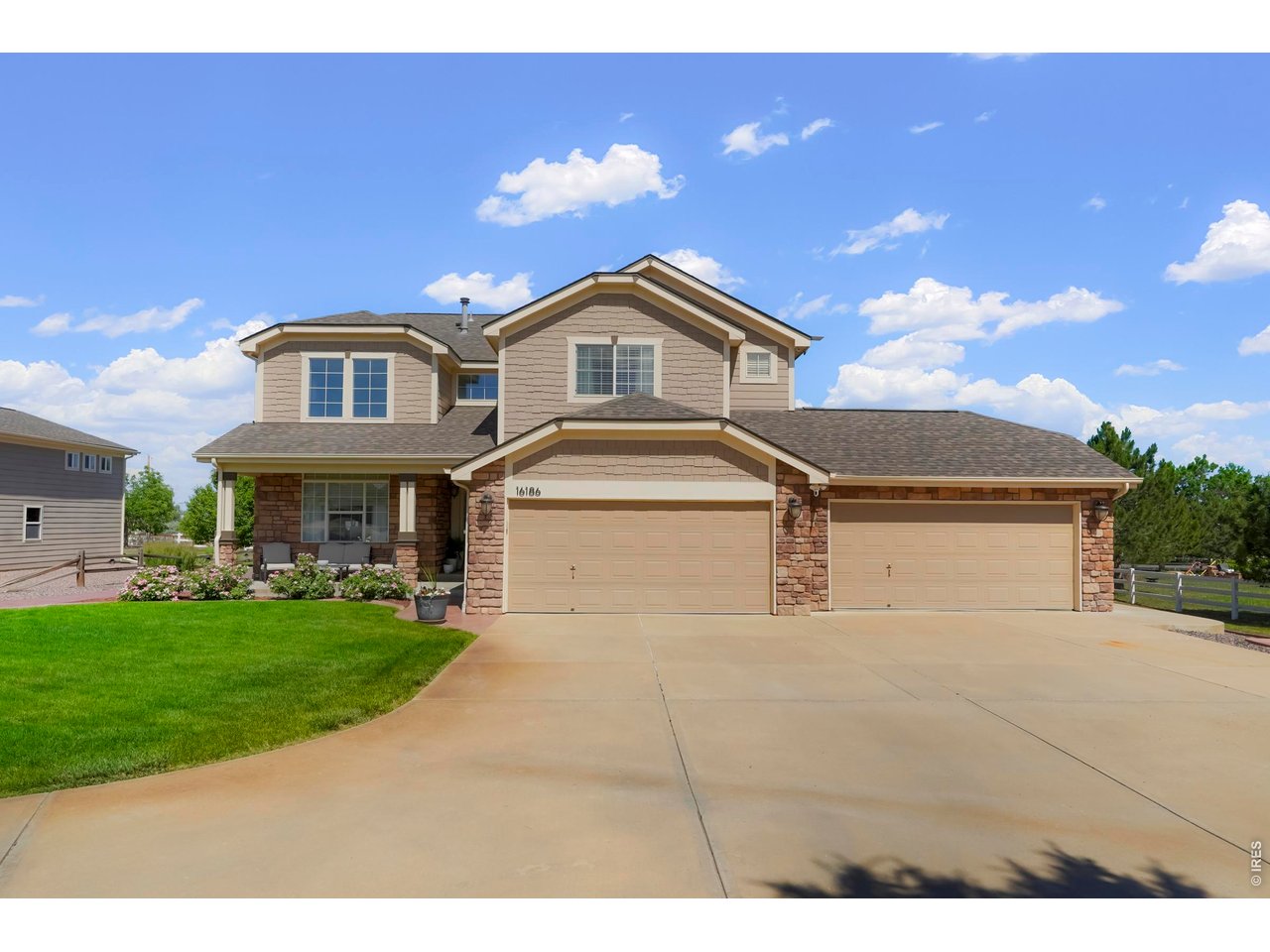 Who says you can't have luxury living with a country atmosphere. Here is the best of both worlds. Perfectly situated on a beautifully landscaped one-acre lot in one of the area's most sought-after, quiet neighborhoods-Todd Creek Meadows. Your new home is fully upgraded with custom touches throughout, blending elegance and functionality. High ceilings and natural light create a bright, open atmosphere, while the thoughtfully designed layout features 4 spacious bedrooms, a dedicated home office, and an impressive collection of high-end finishes. At the heart of the home is your gourmet kitchen featuring premium appliances, expansive countertops, and a large island that's perfect for entertaining. The open-concept floor plan flows effortlessly into the living and dining spaces, connecting all parts of the home. Escape to the luxurious primary suite featuring a spa-inspired ensuite designed for ultimate relaxation. Enjoy separate vanities, an oversized walk-in shower, a freestanding soaking tub, and a spacious walk-in closet that provides exceptional storage and organization. The secondary bedrooms are generously sized, including one private en-suite featuring its own bathroom and walk-in closet. Now let's move to your 4-car garage, and impressive 1,500 square-foot outbuilding with 15' doors, offering endless possibilities. Whether you need space for your RV, boat, classic cars, workshop, home business or whatever your heart desires... this oversized building is ready to accommodate your lifestyle. Outside, enjoy the perfect balance of privacy and tranquility while remaining just minutes from shopping, dining, schools, and convenient access to multiple major highways. This rare opportunity combines luxury, space, and versatility in an unbeatable location. It's time to call Todd Creek Meadows- Home!