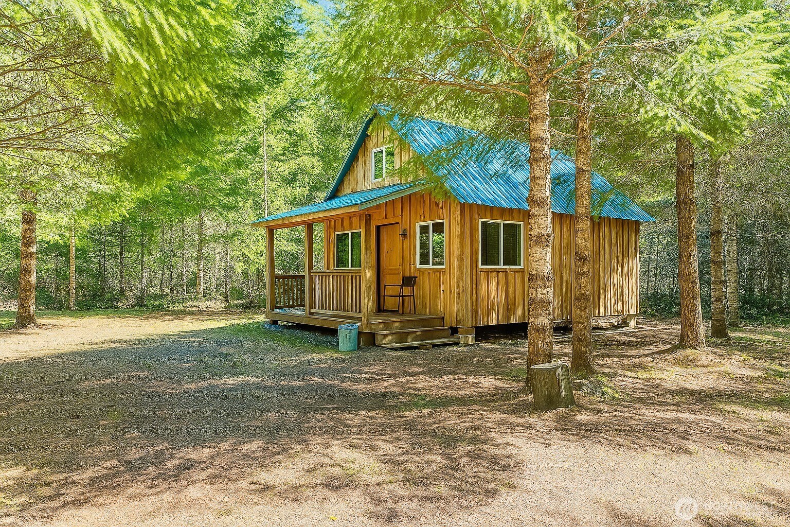 Discover the perfect retreat on 10 acres off Skate Creek Rd on gated Sasquatch Ln. This charming well-built NW cabin offers a gorgeous rustic escape. Electricity is at the road, well and hand pump are in the spacious fenced garden with fruit trees, and the property is zoned RDD-5 for future subdividing potential. Stay in the cozy cabin while you build your dream! Add'l perks include Conex storage container, large wood shed, and cozy fire pit. With a walking easement to Butter Creek and a road agreement but no CC&Rs, this property is ideal for creating your mountain getaway home. Located near Packwood shops, White Pass Ski Area, and Mt. Rainier Nat'l Park, this is an opportunity not to be missed!