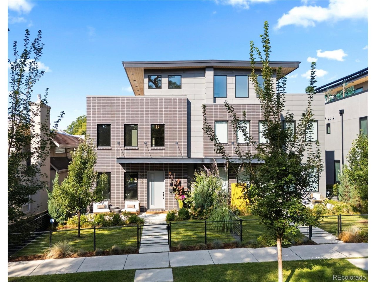 Don't miss this stunning south half duplex on a prime Cherry Creek North block!  Intentional upgrades and thoughtful details added throughout make this turnkey residence a true showstopper! Featuring 4 en-suite bedrooms and 7 bathrooms, this designer home has it all! With a glamorous light-filled main level featuring a chef's kitchen, open living and dining spaces, with a floor-to-ceiling sliding glass door that opens seamlessly onto the private patio space complete with a fire pit & grill.Upstairs, the luxurious primary suite serves as a private sanctuary, boasting two custom walk-in closets and a spa-inspired bath designed for ultimate relaxation. Take in the jaw dropping views from the third-floor sky lounge, complete with saltwater Jacuzzi and wet bar. Downstairs stream your favorite movies from the custom screening room including temp controlled wine room and dry sauna. With World class restaurants and shopping just down the block, this one won't last!