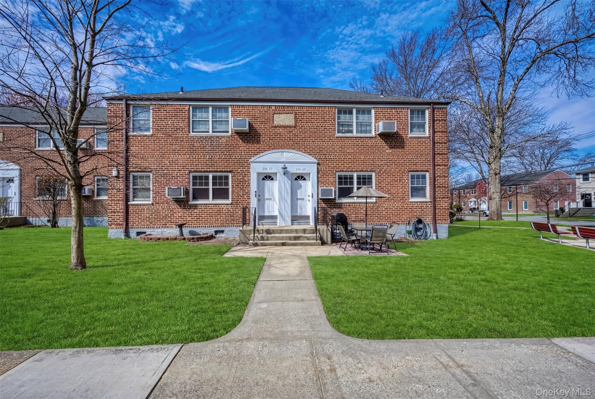 Welcome to this beautifully maintained co-op in Deepdale Gardens! This bright and inviting lower corner unit offers triple exposure, filling the home with an abundance of natural light throughout the day. Nestled in a quiet, tree-lined court, the location provides easy access to the playground and convenient outdoor parking.  Inside, the spacious living room and L-shaped dining area feature laminate flooring and recessed lighting, creating a warm and modern living space perfect for both relaxing and entertaining. The sunny kitchen boasts two windows and is equipped with updated cabinetry, marble flooring, and stainless steel appliances including a refrigerator, dishwasher, and gas range/oven.  For added convenience, the unit includes an in-home washer and dryer. The newly updated bathroom showcases modern ceramic tile, sleek glass shower doors, a stylish vanity, and updated lighting. The oversized bedroom offers generous space along with a double closet featuring mirrored doors.  Additional highlights include two ceiling fans, two air conditioning units, window treatments, and an intercom system. Maintenance covers all utilities—including electric—along with taxes and parking stickers, adding exceptional value. There is no flip tax, and the property is located in District 26 schools.  Perfectly situated close to shopping and transportation, this home combines comfort, convenience, and a prime location—an excellent opportunity you won’t want to miss!