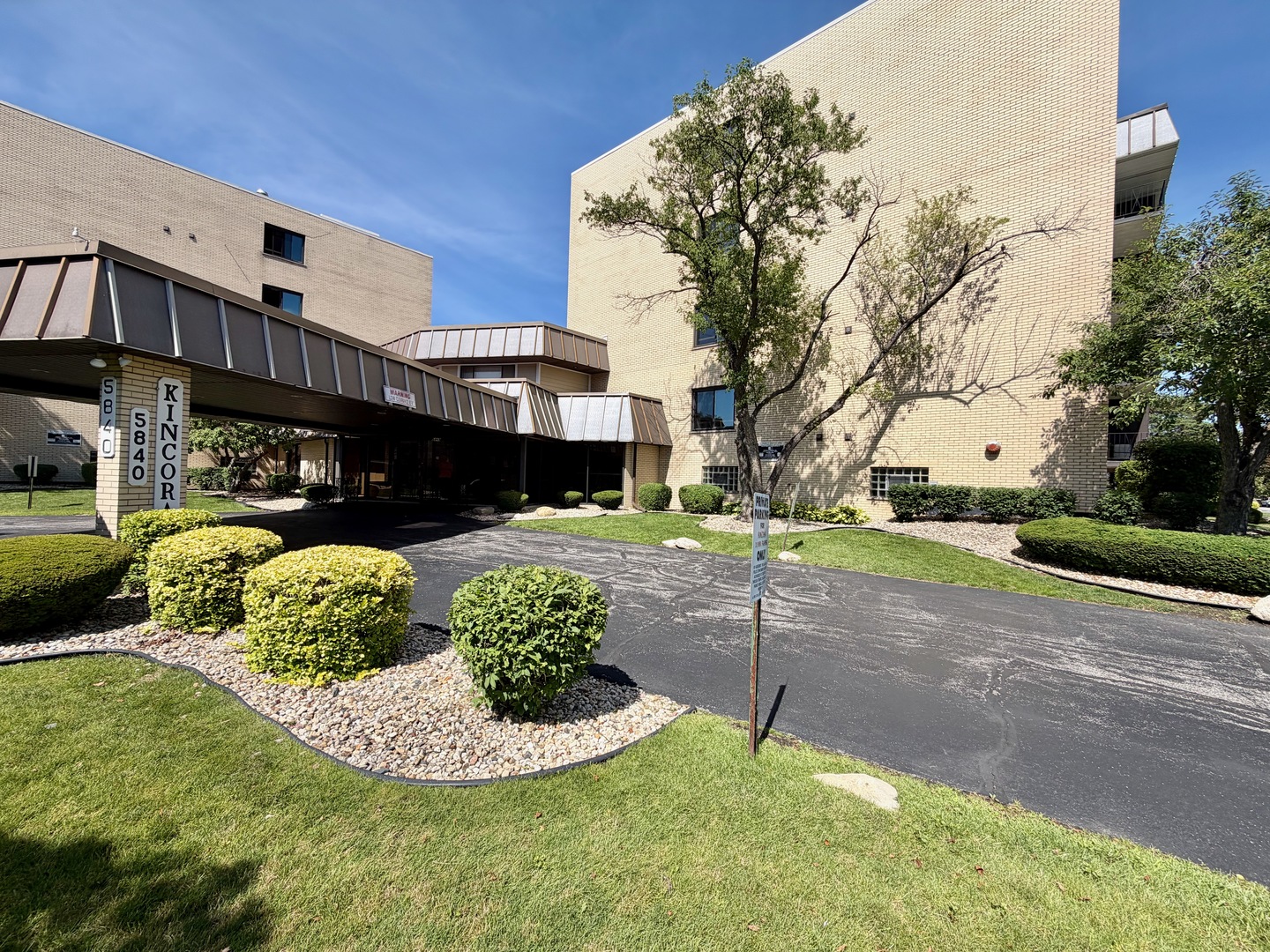 Rarely available and beautifully updated 3-bedroom, 2-bath Kincora condominium in a well-maintained elevator building. Located on the third floor, this spacious home offers an open and inviting floor plan enhanced by quality upgrades and custom craftsmanship throughout.  The updated kitchen features raised-panel cream cabinetry, NEW quartz countertops, a NEW sink, ceramic tile flooring, and stainless steel appliances. Elegant wainscoting and 6-inch wood base trim add warmth, character, and sophistication throughout the home.  The generous primary suite, along with two additional bedrooms, provides ample living space for family, guests, or a home office. Both bathrooms have been tastefully updated with granite-topped vanities. Enjoy abundant natural light and southern exposure from the oversized private balcony, an ideal spot to relax and unwind.  Additional features include same-floor laundry, a private storage unit, and a highly desirable heated underground garage parking space (#5). Residents enjoy access to outstanding building amenities, including an exercise room, two saunas, and a comfortable gathering area.  Major updates include a NEW furnace and air conditioner (2019), NEW carpeting (2023), and a NEW refrigerator and microwave (2024), making this home truly move-in ready.  The low HOA fee includes water, exterior maintenance, lawn care, snow removal, and access to the building's exercise facility and saunas.  Conveniently located near shopping, restaurants, parks, schools, golf courses, and public transportation, this exceptional home offers the perfect blend of comfort, convenience, and maintenance-free living.