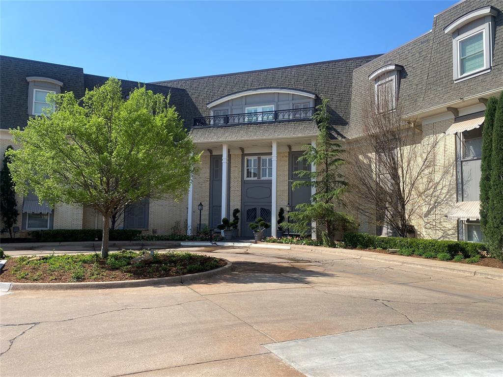 Gorgeous third floor unit all on one level. Elevator service to all floors. Secure entry. Great location steps from Nichols Hills Plaza and Grand Blvd Park with its miles of walking paths is at your door step. Inside it is all new-kitchen, baths, wood floors, cabinets-wow! So beautiful. High ceilings. Kitchen open to living area. Wet bar with wine refrigerator. This is an end unit which creates quiet atmosphere. Windows looking out in three directions drench interior with sun light throughout the day. A very spacious, light and airy interior makes you want to stay home all day and enjoy the setting. Come see it for yourself. No pets & no smoking, 1 year term, landlord pays HOA dues, tenant pays gas, electric, water/trash/sewage. First and last month rent due at time of executing the lease.