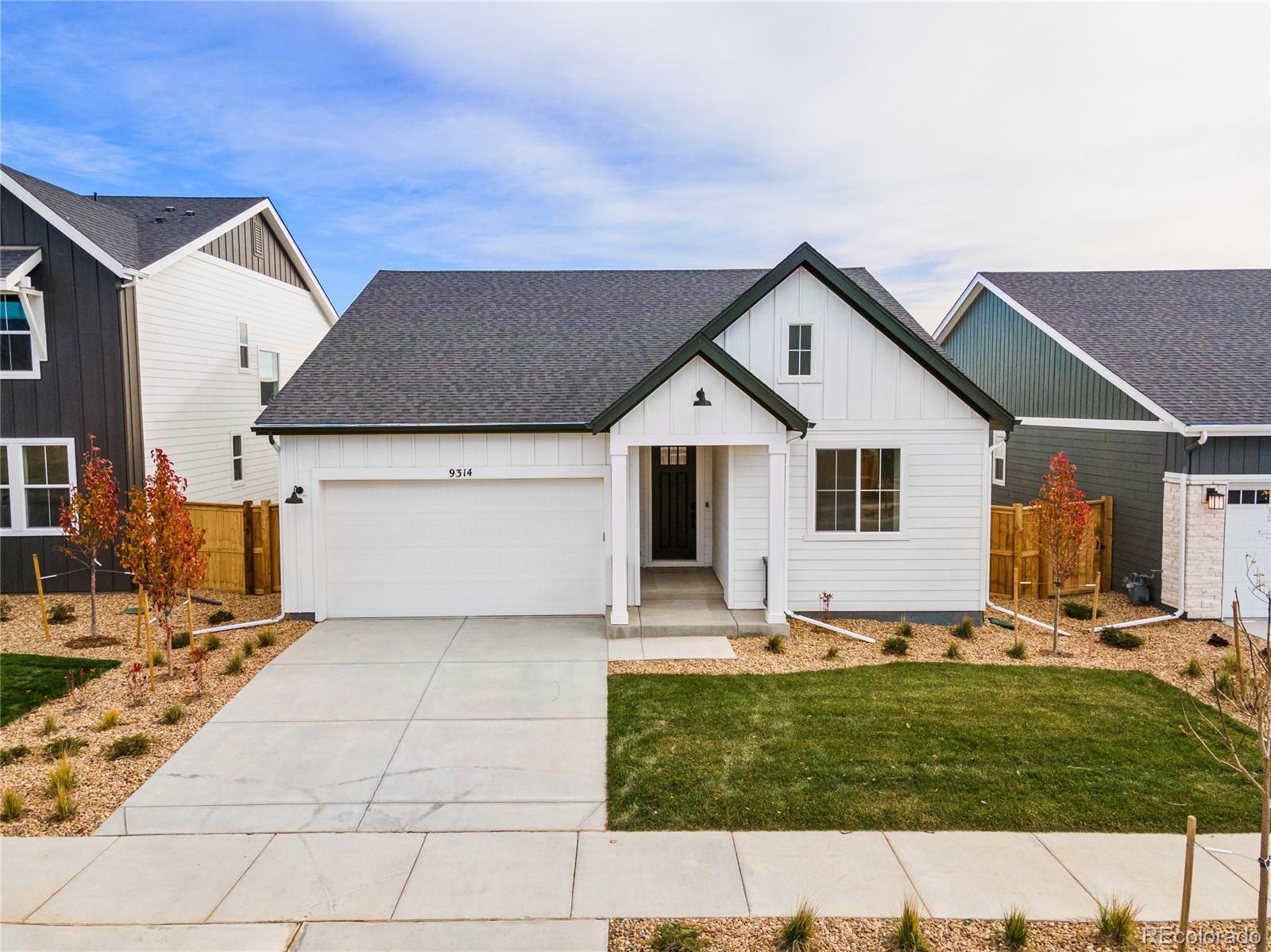 MLS#6070355  Ready Now! Welcome home to the Boulder floorplan at Trailstone, a sprawling single-story residence crafted for comfort and luxury. Upon entering, you'll find two spacious bedrooms, each with its own full bathroom, providing privacy and convenience. Continue down the hall to a versatile flex space, perfect for a study or playroom. The airy kitchen boasts extensive cabinetry, a large eat-in island, and a walk-in pantry. The open-concept layout seamlessly connects the expansive great room and dining area, ensuring you won’t miss any important moments. Just off the great room, the large and private primary suite offers a tranquil retreat for relaxation. The finished basement adds even more value with an additional bedroom, full bath, and rec room, enhancing your living space. Structural options added include: finished basement, built in appliances, study, covered outdoor living, fireplace.