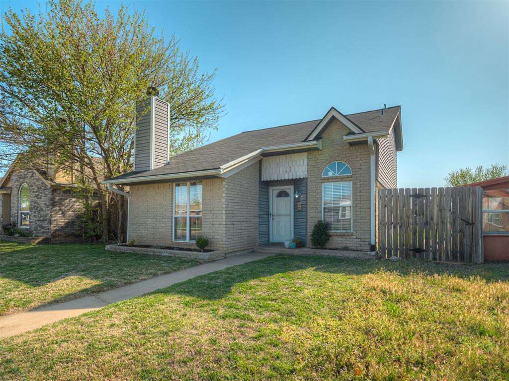 Discover this 3-bedroom, 2-bath patio home in Moore, designed for easy living with neighborhood amenities you’ll love! The open-concept main floor has a bright kitchen that flows into the dining and living areas, where soaring ceilings add space and style. Step outside to the pergola-covered patio—ideal for grilling, entertaining, or cozy evenings by the fire pit. The backyard also includes an outdoor storm shelter for peace of mind. Two bedrooms, a full bath, and a laundry area with access to the one car garage complete the first level. 

Upstairs, the private primary suite offers a relaxing retreat with an ensuite bath featuring a soaking tub and generous space to unwind. 

With a zero lot line for low maintenance and access to a splash pad, park, and walking trail, this home blends comfort with convenience. Located just minutes from shopping and dining on SW 19th Street, it’s move-in ready and waiting for you. Seller will consider flooring and countertop allowance with suitable offer!