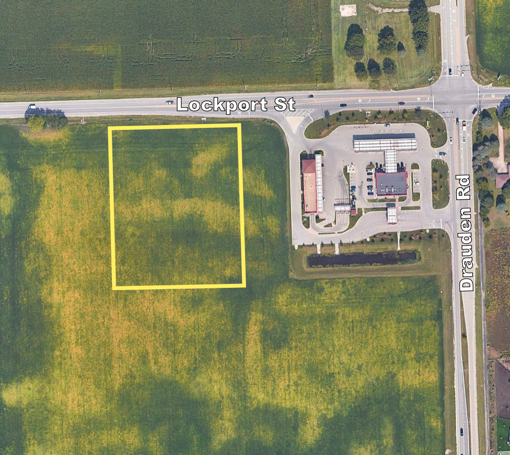 Retail outlots for sale, will demise to need. 3.37 AC (divisible down to 0.5 AC) located on Lockport Street, west of Drauden Road zoned B-3 (Highway Business District) in Plainfield, Illinois.