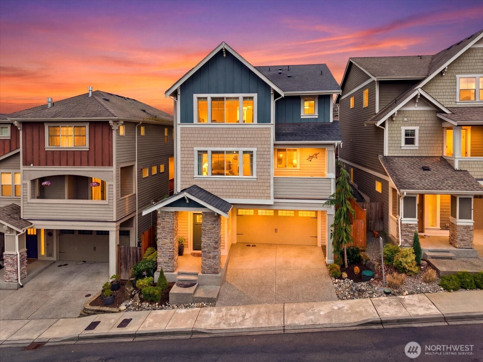 Better-than-new, stand-alone home in Bothell designed for the way you live today. With 4 bedrooms, 3 baths, and an open-concept layout, this home blends comfort and functionality with ease. At the center, a generous kitchen island creates the perfect gathering space, flowing seamlessly to a private backyard with a deck and covered gazebo—ideal for entertaining or quiet evenings at home.    Upstairs, the vaulted primary suite offers a light-filled retreat with a walk-in closet. Thoughtful updates include stainless steel appliances, granite countertops, hardwood floors, and brand-new carpet and paint throughout.    A 2-car attached garage and prime location near downtown Bothell, with convenient access to the Eastside and Seattle, complete the package. Move-in ready and made to be enjoyed.