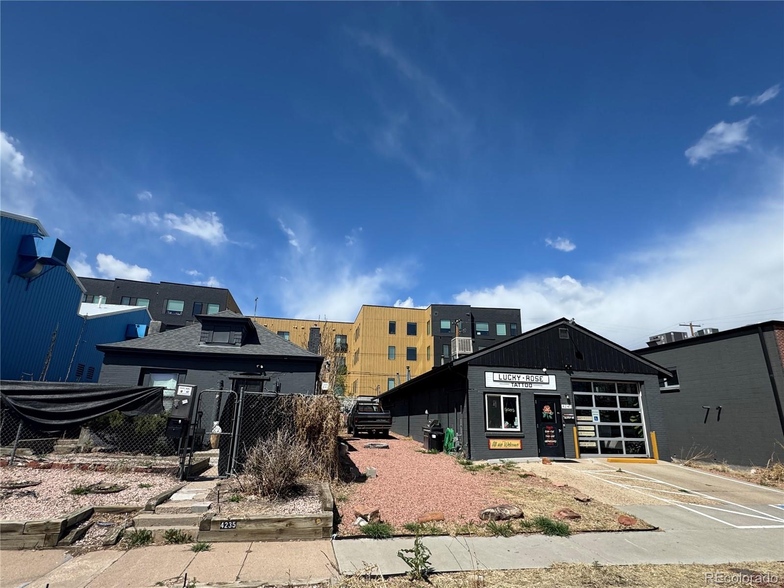 $90.32 a sq ft for land value! You will be hard-pressed to even find a residential home at this price in Sunnyside. This has commercial and residential Mixed used zoining. Unique property with I-MX-3 zoning. This is one of the most flexible zonings in Denver with multiple use zoning with uses from Residential, Multi units, Retail, Food and Beverage, Office, Industrial, Storage and more. Higher density redevelopment play or keep it and clean it up. Developments are all over this location with more coming. Only a few blocks from the Fox Street light rail. 741 sq ft bungalow 700+ sq ft attached warehouse space. Could be a great office and storage for a business. Many options! Scrape or keep and remodel. The front house/office portion would need significant repair. The property next door would also be available for puchase and is a commercial income producing property in good condition. This would make your lot size approx 10,000 sq ft. Can be purchased together for $1,200,000