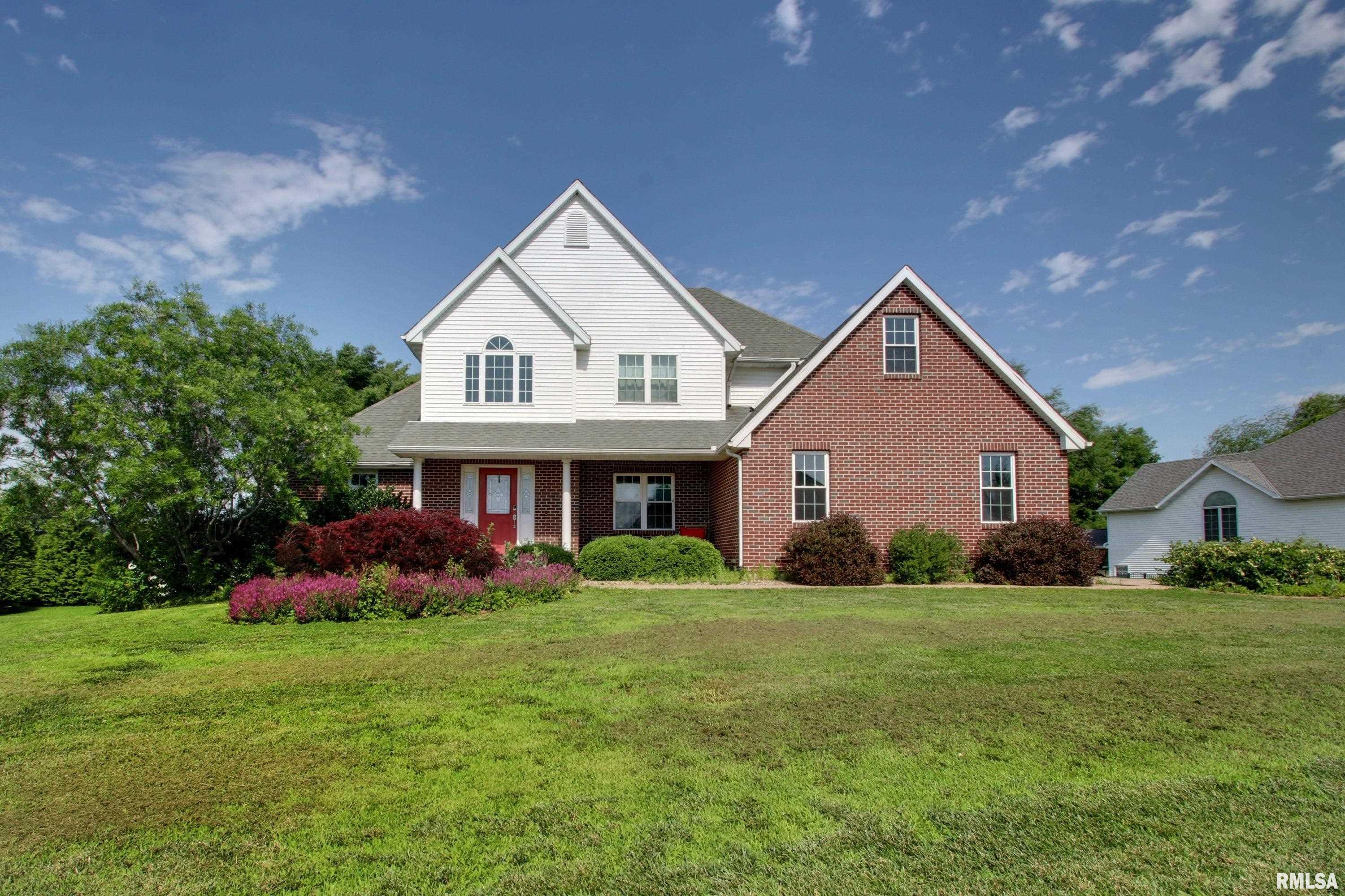 Welcome to one of Quincy's most sought after subdivisions where space, style, and thoughtful design come together in this rare six bedroom, 2.5 bath home. From the moment you step inside, the dramatic two story foyer sets the tone for everything that follows. Soaring cathedral ceilings in the living room create an airy, open atmosphere that is both impressive and inviting. With nearly 2,400 square feet above grade plus an additional 635 square feet of finished basement space, there is room for everyone and every occasion. The main floor is designed for effortless living. A spacious kitchen boasts an abundance of cabinet space and a bright, cheerful breakfast nook perfect for morning coffee or casual meals. The coveted main floor primary offers a true retreat, complete with tray ceilings and a beautifully renovated private bathroom. Main floor laundry adds everyday convenience.  Upstairs, additional bedrooms provide flexibility for family, guests, or a home office. The finished daylight bedroom in the basement offers even more living space, while the remaining unfinished space already roughed in for a full bathroom presents incredible potential to expand to your needs. Step outside to enjoy a private deck, a fully fenced yard with white vinyl privacy fencing, and the peaceful backdrop of Mill Creek Farm right at your property line. The corner lot setting and three-car attached garage round out this exceptional home.   Seller offering a home warranty with acceptable offer.