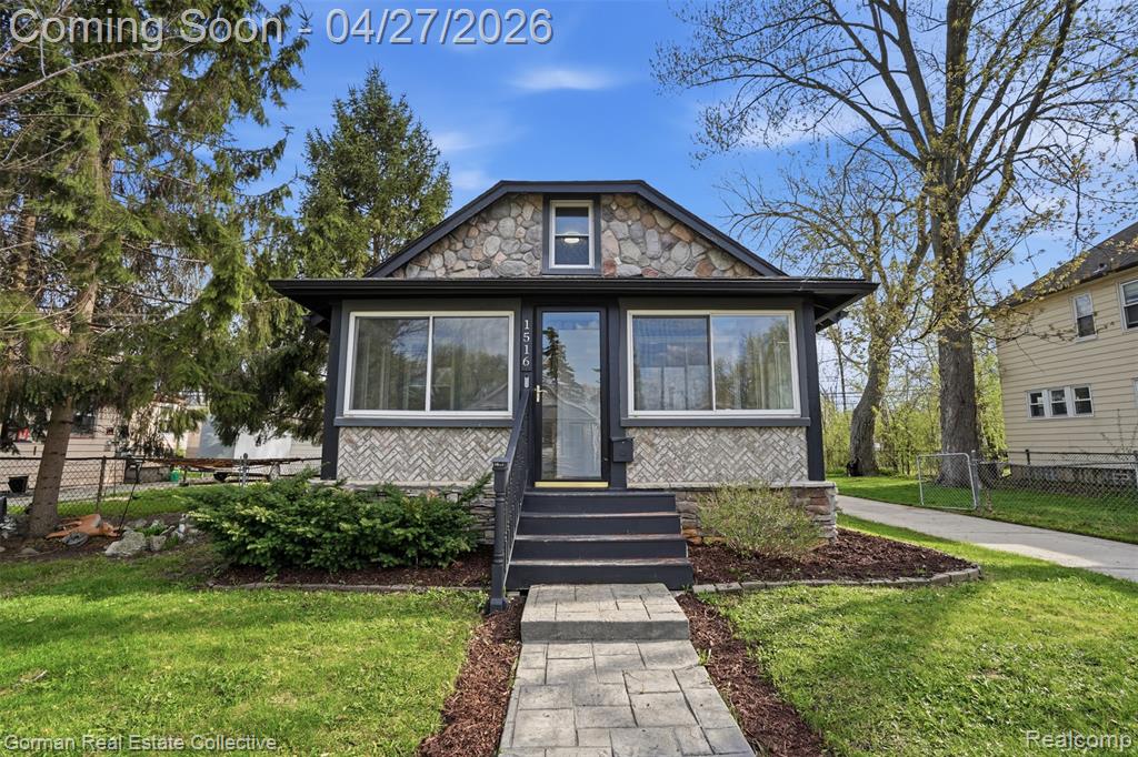 Fully renovated and full of charm, this Ferndale gem blends modern updates with cozy, cottage-inspired character. Featuring 4 bedrooms—3 on the main level and an upstairs retreat with bonus flex space—this home offers versatility in a perfectly sized footprint.The stone exterior sets the tone with its storybook, English cottage feel, while the enclosed front porch creates the ultimate three-season spot for morning coffee or winding down at the end of the day.Inside, you’ll find beautiful updated flooring, fresh neutral paint, and a stylishly refreshed kitchen with quartz countertops. The layout flows with ease, making both everyday living and entertaining feel effortless.Upstairs, the additional bedroom and flex space offer the perfect setup for a home office, guest suite, or creative escape.What truly makes this home stand out—especially for Ferndale—is how it sits on the lot. With extra side yard space and a setting that feels more open and lightly wooded than typical, it offers a rare sense of breathing room you don’t often find.The backyard adds even more charm with a cute, private space ideal for relaxing or hosting, plus the convenience of a two-car garage. A thoughtfully installed French drain system helps manage seasonal water and adds an extra layer of confidence in the home’s outdoor functionality.Major updates include a newer A/C (2023) and the added bonus of an electric vehicle charger already in place.Move-in ready with character, updates, and a setting that’s hard to find—this is Ferndale living with a little extra space to breathe.
