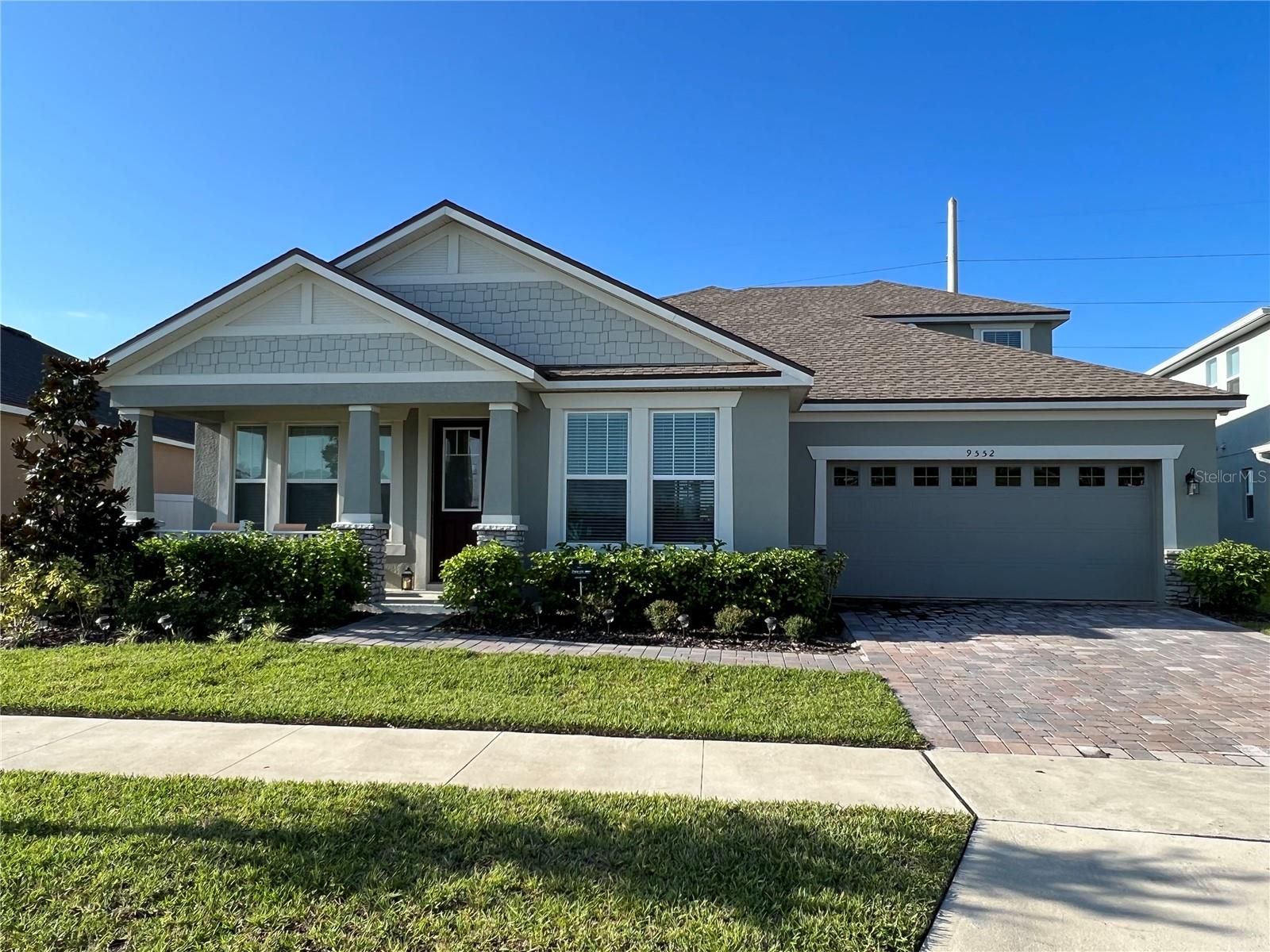Welcome to this exceptional 5-bedroom, 4-bathroom pool home with spa and solar panels, located in the highly sought-after Meridian Parks community in Lake Nona.Designed with modern family living in mind, this versatile floor plan offers both comfort and flexibility. The spacious primary suite is conveniently located on the first floor, along with three additional bedrooms and three full bathrooms, including a private en-suite bedroom perfect for guests or family members.The heart of the home features a fully equipped kitchen that seamlessly flows into the dining and living areas, creating an ideal space for everyday living and entertaining. An additional flex room provides endless possibilities as a home office, formal dining room, playroom, or second living space.Upstairs, you’ll find a private retreat complete with a bedroom, full bathroom, living area, and wet bar—making it an ideal in-law suite, guest quarters, or multi-generational living space.Additional highlights include a water softener and a home security system, offering added comfort, convenience, and peace of mind.Step outside to your own backyard oasis featuring a sparkling pool, relaxing spa, and an expansive paver deck, perfect for entertaining or enjoying Florida’s year-round sunshine. Energy-conscious buyers will appreciate the solar panels, providing enhanced efficiency and potential savings on utility costs.Ideally located near top-rated schools, premier shopping, dining, medical facilities, and major roadways, this exceptional home offers the perfect blend of luxury, functionality, and the highly desirable Lake Nona lifestyle.Don’t miss this incredible opportunity—schedule your private showing today!