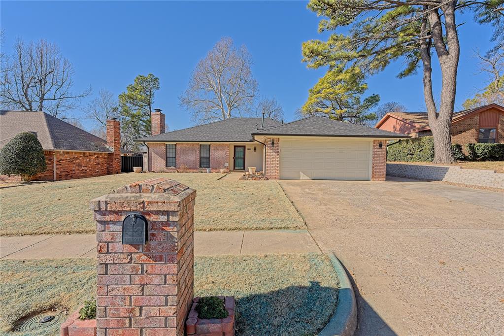 Discover a hidden gem where everyday living can feel like a vacation. This impeccably kept home boasts a secluded backyard oasis featuring an inground swimming pool, creating a perfect setting for entertaining or unwinding in privacy. Located just minutes from the University of Oklahoma and the Trails Golf Club, this home offers a rare blend of peaceful retreat and prime location.  The super spacious primary bedroom is a retreat all on its own!  Staying with the home is the kitchen refrigerator, washer/dryer, garage refrigerator and pool equipment. 1 year old or less appliances include: kitchen refrig, dishwasher, oven/stove. Two additional storage units for convenient storage and property also comes with its own private well, so no high water bills to maintain pool/lawn.  Triple osmosis water filtration system in the kitchen for ultra clean drinking water. HVAC around 5 years old, Roof around 2-3 years old! Come see it today as it is Truly a place to love where you live.