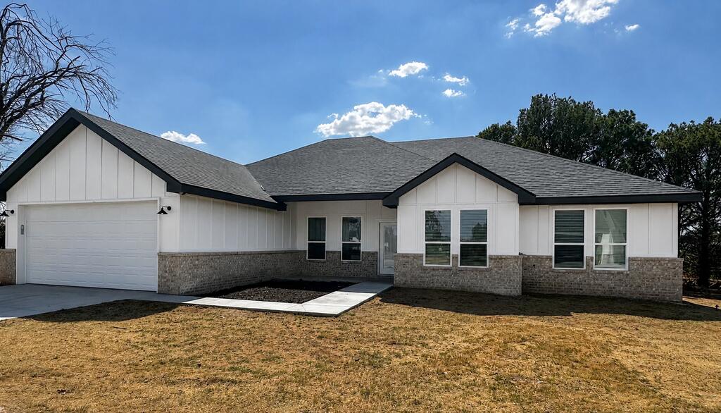 New construction in Greenwood! Set in a cul-de-sac of pine trees on 1 acre. Open plan, with spacious kitchen and living, sequestered master with separate closets, jack & jill bathroom separating 2 bedrooms, and the 4th bedroom could easily be an office if needed. Neutral colors, ready to move in!