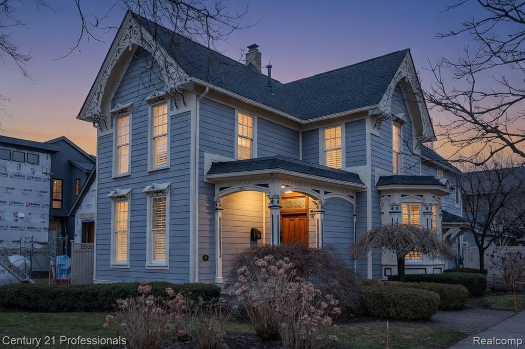 Awesome opportunity to own this meticulously keep gem located in downtown Rochester.  This gorgeous home was built in 1878 and restored with impeccable attention to detail in 2003.  Living Room features Fireplace, Hardwood Flooring and Plantation Shutters.  Hardwood flooring and Plantation Shutters thru-out, custom trim and paint.  Gourmet Kitchen with granite countertops and stainless steal appliances.  Kitchen open to a warm inviting gathering room with fireplace (great for entertaining).  Elegant Master Bedroom with built-in gas Fireplace.  Finished Lower Level.  Whole House Generator.  New Roof in 2024.  Steps away from downtown.