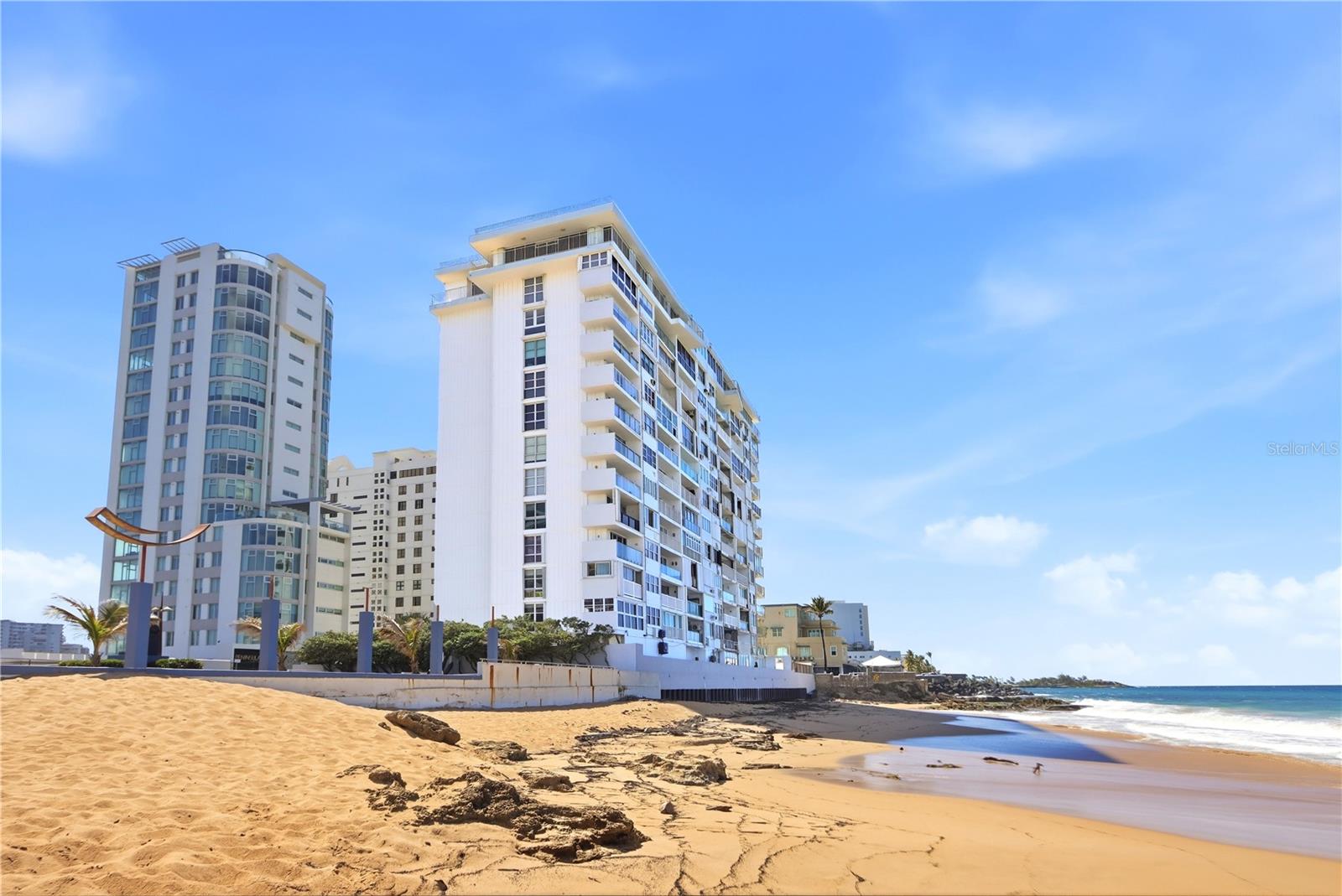 Exceptional opportunity at Mirador del Condado, ideally located on renowned Ashford Avenue in the heart of Condado. This one-bedroom, one-bathroom residence on the 5th floor offers spectacular full frontal ocean views from the balcony and virtually every area of the unit, creating a beautiful coastal backdrop throughout. The unit features elegant marble floors, a fully renovated bathroom and a comfortable layout filled with natural light. The building offers direct beach access, a swimming pool and 24/7 security. Enjoy an outstanding Condado location walking distance of best-known hotels, restaurants, casinos, shops, and entertainment. Whether as a primary residence, second home or investment property, this oceanfront property offers an exceptional combination of location, views and lifestyle.
