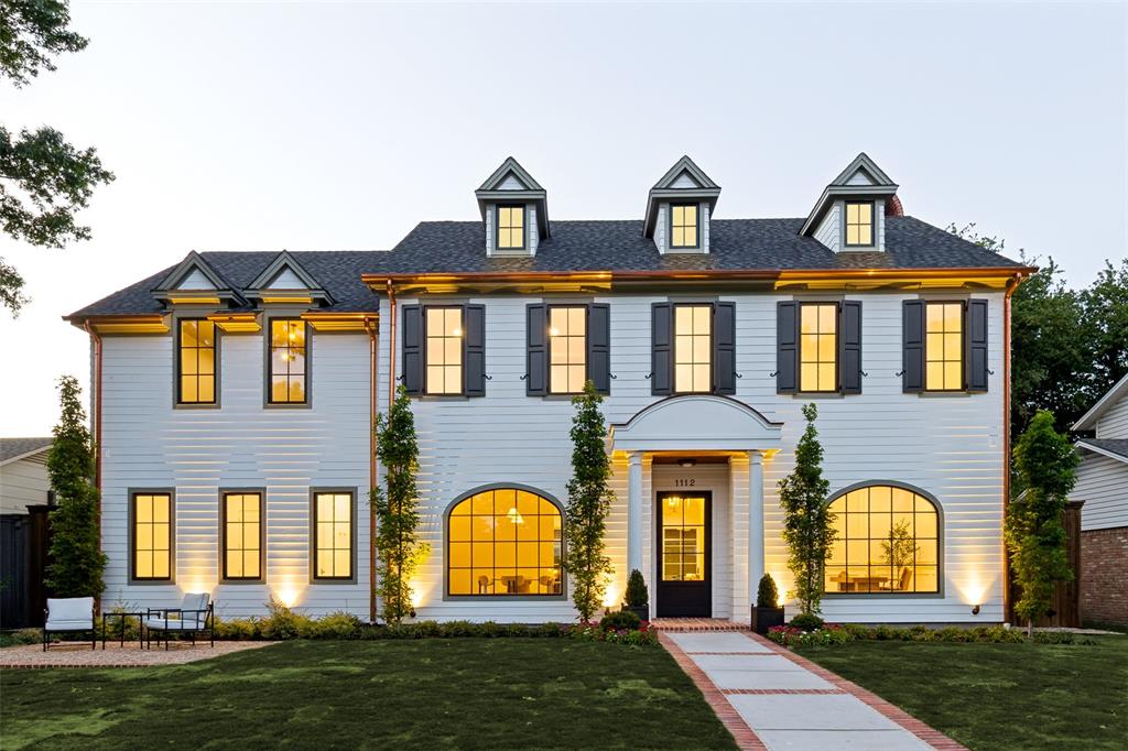 Another masterpiece by Axiom Builders. Welcome to 1112 Pueblo Drive. This stunning Colonial Revival offers 4,404 square feet of thoughtfully designed living space filled with natural light, sophisticated finishes, and exceptional attention to detail. Intricate tile work and custom accents throughout create a perfect blend of style and timeless elegance. Featuring 4 bedrooms and 4 full baths plus 2 half baths, the functional layout is ideal for both everyday living and entertaining. The first floor includes a private office or formal living space, formal dining room, spacious living area, breakfast nook, and a guest suite with a private bath. Upstairs, you’ll find three additional bedrooms including the luxurious primary retreat, along with a game room, utility room, and a versatile craft or storage space. Designed for the culinary enthusiast, the chef’s kitchen is equipped with stainless steel appliances, a large island, and an oversized walk-in pantry complete with a secondary microwave, ice maker, dishwasher, and sink. The expansive primary suite features large windows overlooking the backyard, creating a peaceful retreat filled with natural light. The backyard is built for entertaining and future possibilities, offering ample space for a pool and secured access through a roller gate. The covered patio is equipped with drop-down screens and ceiling heaters, making it the perfect place to enjoy crisp spring mornings or relaxing fall evenings with family and friends.