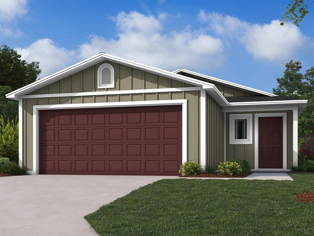 The GUTHRIE floor plan is a new single-story home featuring a spacious and flexible open-concept layout that blends the kitchen, living and dining areas to maximize interior space, and a nearby patio makes it easy to enjoy outdoor entertainment and leisure. Two bedrooms are tucked away to the side for optimal comfort and privacy, including the lavish owner’s suite at the back of the home with a full bathroom and walk-in closet. Prices, dimensions and features may vary and are subject to change. Photos are for illustrative purposes only. Home is currently under construction with anticipated completion in February.