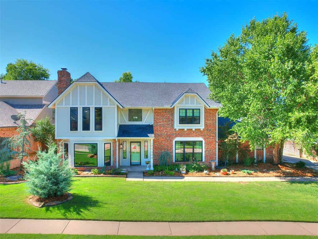 Nestled in one of Northwest Norman’s most sought-after neighborhoods, this two-story home is full of charm, character, and thoughtful updates. In 2023, it underwent an extensive renovation to include roof, gutters, windows, flooring, HVAC, lighting, paint inside and out, pool pump and hot water tanks. As you walk inside you will find gray and white checkered entry floors looking up to a stunning spiral wood staircase. Off the entry is a charming study with rich wood paneling, fireplace, built-in bookshelves and oversized windows. The cozy living room features warm wood beams, fireplace and wood floors as you overlook the backyard pool. You have plenty of options for entertaining with a beautiful kitchen, designated dining space and room to roam downstairs. Upstairs is complete with all four bedrooms to include the spacious primary suite and an en suite bedroom. Out back, enjoy summer days in the large pool with a diving board and plenty of space to make it your own outdoor oasis. A stand-up storm shelter in the garage provides added peace of mind. Don’t miss your chance to own this beautifully updated home in a prime location listed at comps, or just below. Great find at an affordable price!