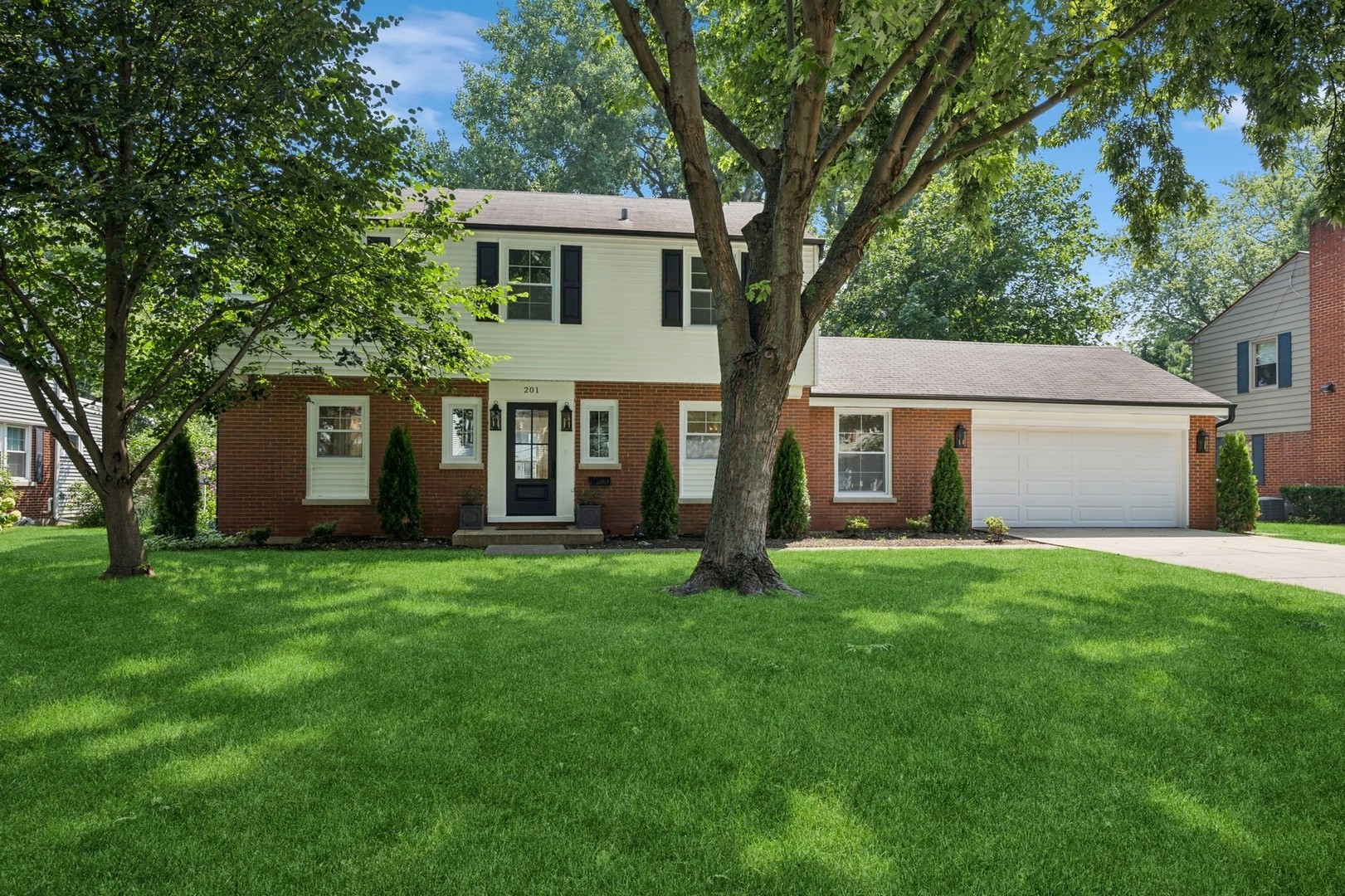 It's all about LOCATION, LOCATION, LOCATION!! Welcome to the this absolutely STUNNING and COMPLETELY UPDATED 4-bedroom, 2.1-bathroom Colonial, perfectly situated on a rare double lot in the highly sought-after Stonegate Subdivision. From the moment you step inside, you'll feel like you've walked into the pages of a design magazine. This home has been updated throughout in today's most desirable color palette, featuring rich hardwood floors, sophisticated finishes, and elegant details at every turn. The heart of the home is the gourmet chef's kitchen showcasing Quartz countertops, stainless steel appliances, a generously sized island, and a spacious dining area that flows seamlessly into the sun-drenched living room, highlighted by a gorgeous fireplace and built-in bookcase for your latest reads and photos. The main floor bedroom can be used as a den, office, provides endless options for work, study, or relaxation with privacy behind double French doors. Upstairs, you will find a luxurious master suite with a large walk-in closet, a second closet and a spa-inspired en-suite bath with a walk-in shower, double vanity, and sleek modern tilework. Outside, enjoy the huge backyard with a generous sized pea gravel patio that is ideal for both everyday living and special gatherings. Award winning schools Windsor/South/Prospect. All of this is minutes from everything, downtown Arlington Heights, dining, shopping, coffee shops, boutiques, the Metra, parks, entertainment, and more! This breathtaking home is a rare find in one of the most vibrant and welcoming neighborhoods-don't miss your opportunity to make it yours!