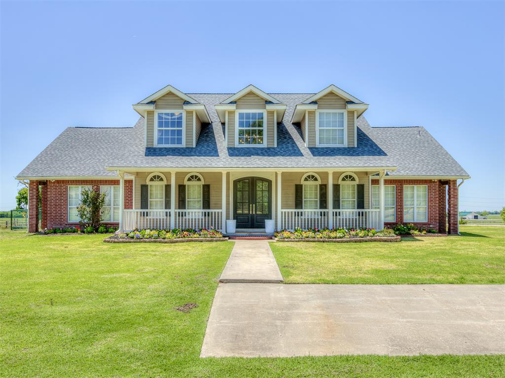 TWO STUNNING HOMES ON ONE PROPERTY! This is a great opportunity for anyone who wants multi-generations living close together or just to have a guest house for hosting visitors! The 2-story main house comes with an in-ground pool and gazebo plus a below ground storm shelter. Inside you'll find 3 bedrooms, 2 half baths, 2 full baths, and a study. The kitchen features built-in stainless appliances with gas range and double ovens, a large walk-in pantry, island and peninsula for your barstools! The breakfast nook and formal dining rooms connect together, creating more space for that big dinner party! The primary suite comes with a large stand-in shower and his/hers vanities, as well as a nice-sized walk-in closet! The study has a built-in desk and sits right off the main bedroom! Upstairs, you have the secondary bedrooms, a full bath, and flex space to use as a kids' den or sitting area! The Guest house built in 2023, boasts 3 bedrooms and 2 full bathrooms. The primary suite offers accessible features for additional support as needed. The kitchen also comes with built-in appliances and an island. There is an above ground safe room in the garage for peace of mind. Each home comes with its own water well and septic system.  This is unique opportunity to have two homes on five acres in West Norman with plenty of room to spread out! Guest house is approx. 1636 Sq Ft. Main House is approx. 3464 Sq Ft.