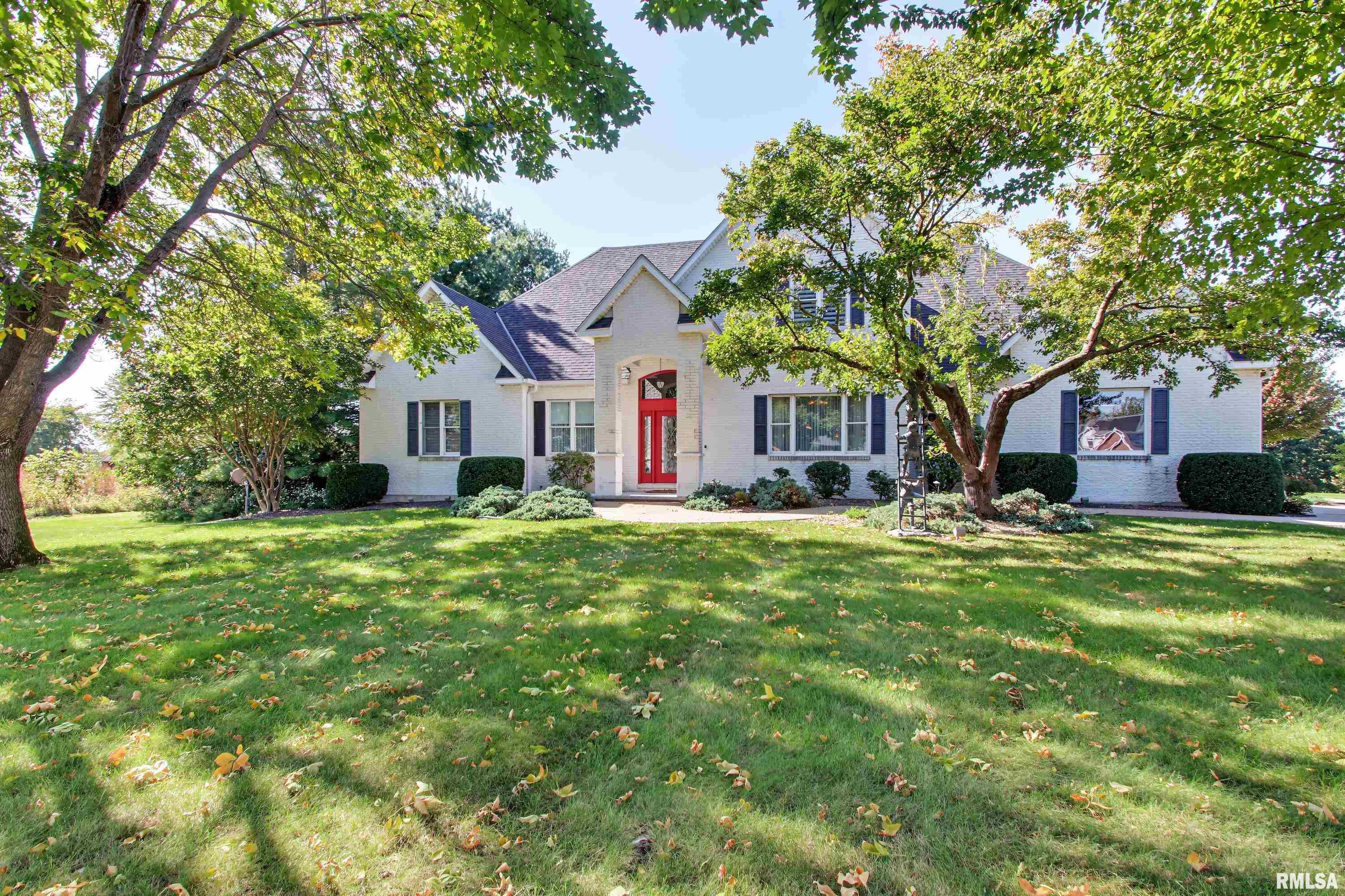 This is a fine home located on a 2.5 acre well landscaped lot with an inground sprinkler system. It is at the end of the street and has major privacy. It is a brick and frame that shows it being extremely well maintained by the owner. There are many upgrades including 2 individual two car garages, three HVAC systems, 2 new gas water heaters. Great room added to home with a beautiful wet bar that has a wine cooler and bar refrigerator. Home has two gas fireplaces.  There are major storage areas especially in the ten-foot-high basement area. A very private wrap around deck with access from several parts of the home. There are lots of built ins especially in the great room and formal dining room. I can show you the upgrades with a personal inspection. This is one of the homes that I have always enjoyed seeing and so will you.  Please set up a showing with your agent or call me.