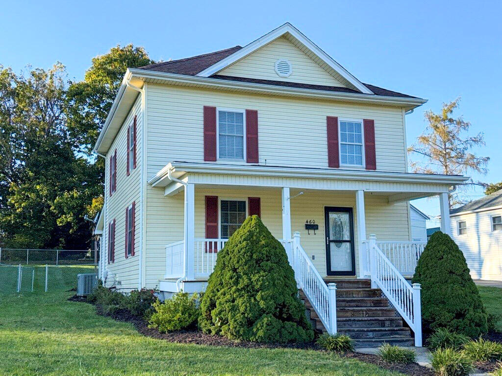 Beautiful historic home with generous gathering space in Wytheville, Virginia. This updated three-bedroom, two-bath residence is ready for its next owners and conveniently located near downtown parks and activities. Spacious main-level living areas flow into the remodeled kitchen, making entertaining easy and adds a bonus of laundry and utility space. The bedrooms, large bathroom, and roomy closets are upstairs ushered by the antique staircase. Additional improvements include updates to both bathrooms, deck, patio, and front porch, plus a new gas furnace installed within the past few years. The deck and patio overlook a large fenced-in backyard with plenty of room for guests, children, and pets. A basement is ideal for storage options and provides access to utilities. Set on a low-traffic street close to the heart of town, this classic home offers mountain views from every window, including a striking view from the front door. This quality space doesn't come available very often so book an appointment soon.