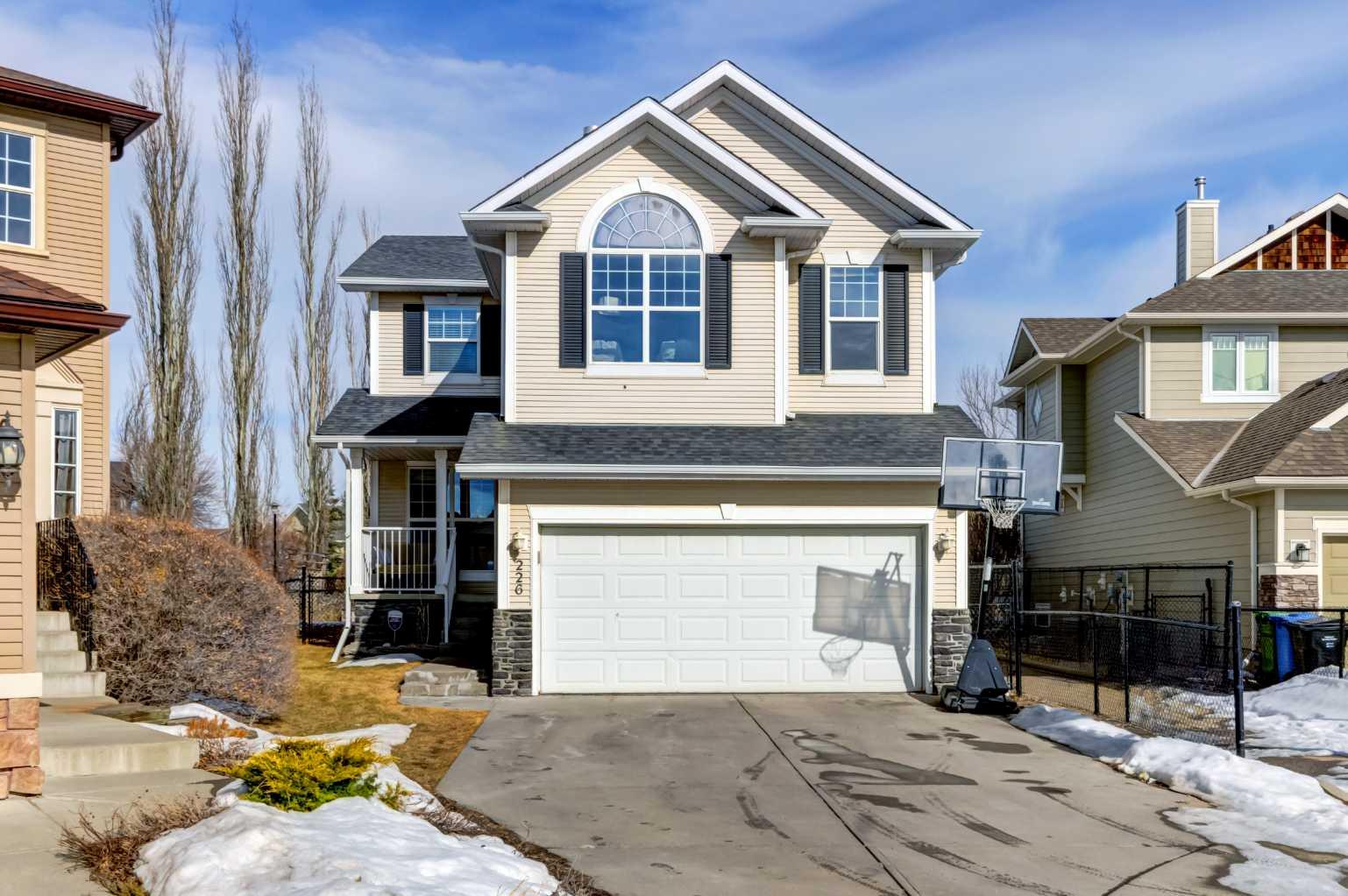 Public Open House: Saturday & Sunday, March 7–8 | 2:00–4:00 PM. Welcome to this beautiful family home tucked away on a quiet cul-de-sac in sought-after Cougar Ridge, perfectly positioned backing onto a playground and steps from walking paths. Built by Morrison Homes, this fully finished two-storey offers 4 bedrooms, 3.5 bathrooms, and an exceptional layout designed for comfortable family living.The bright and inviting main floor features an open-concept design with a spacious great room filled with natural light, an elegant dining area with soaring 10-foot ceilings, and a private home office with frosted French doors. The maple kitchen is both stylish and functional, complete with stainless steel appliances, a large island, walk-in pantry, Bosch dishwasher, and KitchenAid double-oven stove—perfect for everyday living and entertaining.Upstairs you’ll find three generous bedrooms including a relaxing primary retreat with walk-in closet and spa-inspired ensuite featuring a jetted tub, double vanities, and separate shower. The impressive bonus room above the garage showcases vaulted ceilings, a cozy gas fireplace, and sunny southwest-facing windows.The fully finished lower level expands your living space with a fourth bedroom, full bathroom, and a spacious recreation room ideal for family movie nights or a kids’ play area.Step outside to the private pie-shaped backyard, fully fenced and complete with a large deck, gas BBQ line, and storage shed/playhouse—perfect for summer gatherings.This exceptional location is just minutes from top-rated schools including Calgary Waldorf School and Calgary French & International School, as well as Canada Olympic Park. With quick access to shopping along 85 Street, Bow Trail, Old Banff Coach Road, Stoney Trail, Westside Recreation Centre, the LRT, West Hills Shopping Centre, and downtown, this home offers the perfect blend of lifestyle, comfort, and convenience.