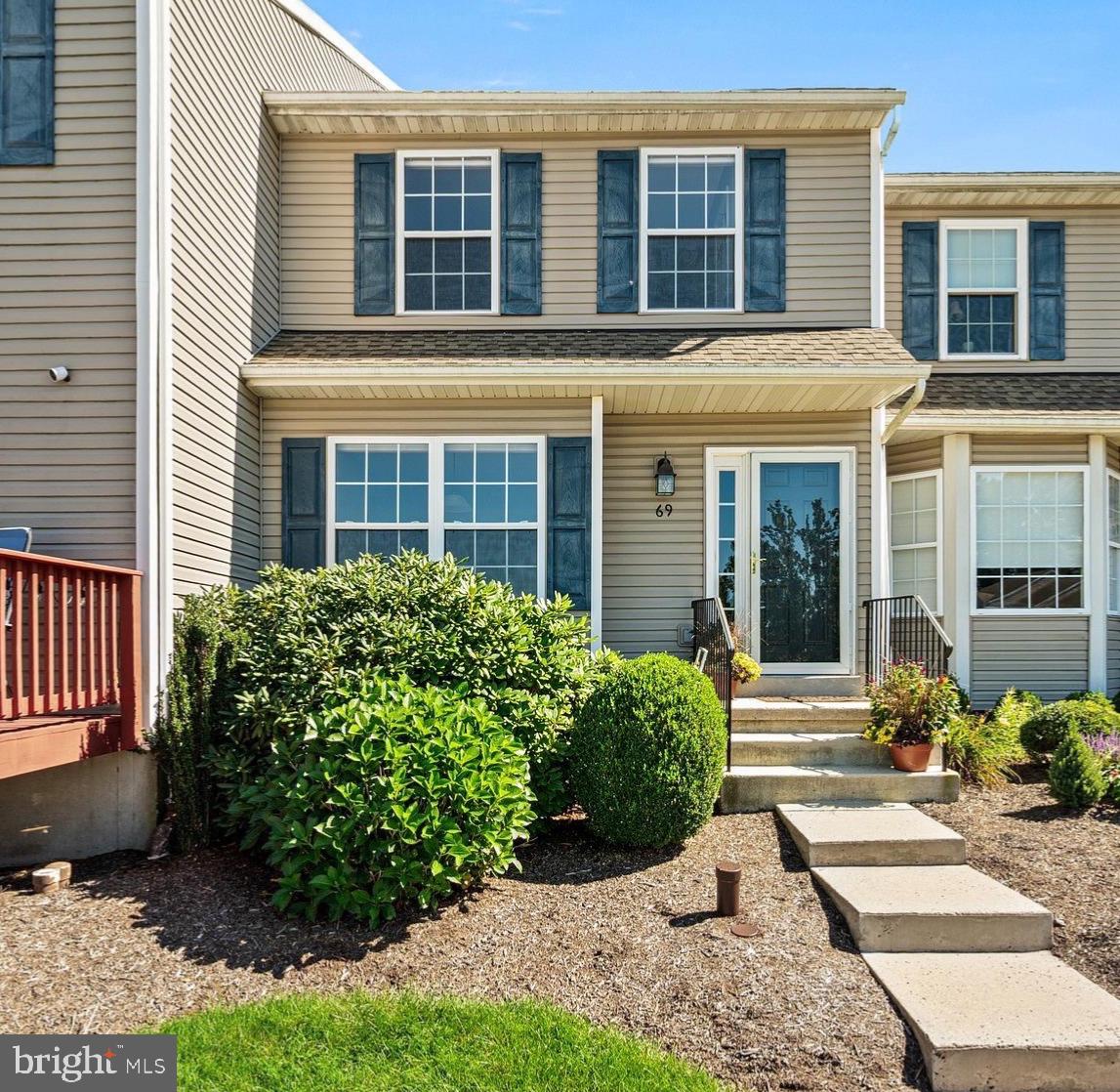 Fresh, spacious, and ready for its next tenant! Located in the desirable Blacksmith Pointe community in Douglassville, this 3 bedroom, 2.5 bath townhome has a great spot within the neighborhood, with a tree-lined backdrop that adds a little extra privacy to enjoy year-round. Inside, everything is bright, clean, and move-in ready with new carpet and fresh paint throughout. The kitchen features granite countertops, a gas stove, stainless steel sink, pantry closet, and a sunny breakfast nook for your morning coffee. The open dining and living area gives you plenty of room to spread out, with sliding doors leading to a new composite deck overlooking the trees - a perfect spot for relaxing and unwinding at the end of the day. A convenient powder room completes the main level. Upstairs, the spacious primary bedroom includes a step-in closet and private en-suite bath. Two additional bedrooms and a full hall bath offer plenty of flexibility for bedrooms, guests, or a home office. And there’s more room downstairs! The large finished basement adds valuable bonus living space for a family room, workout area, office, playroom, or whatever fits your lifestyle. The lower level also includes the laundry and utility room, keeping the practical stuff nicely tucked away. Several expenses are already included: trash, sewer, snow removal, landscaping, and the HOA fee - meaning fewer things to worry about and more time to enjoy your new home. Located in the Daniel Boone School District with convenient access for commuting toward both Reading and the King of Prussia area, this one offers a nice combination of space, convenience, and low-maintenance living. Move in, unpack, and make yourself at home! No smoking, no pets.