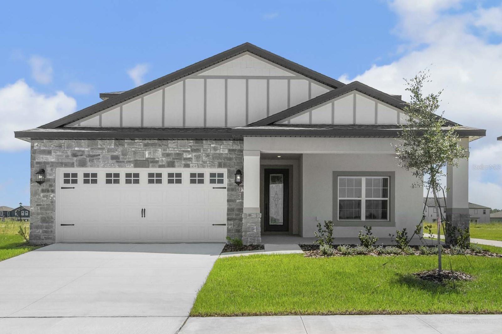 Pre-Construction. To be built. Discover the Jasmine at Gum Lake Preserve, a spacious two-story, five-bedroom, two-and-a-half-bath home perfectly positioned on a beautiful lakefront lot. This inviting floor plan features an open-concept layout where the kitchen, dining area, and living room come together to create a warm and welcoming space ideal for gatherings and everyday living. The chef-ready kitchen shines with quartz countertops, a subway tile backsplash, sleek white cabinets with matte black hardware, stainless steel appliances, and a generous walk-in pantry.A versatile flex room on the first floor offers endless possibilities, perfect as a home office, playroom, or additional sitting area. Upstairs, a large game room provides the perfect spot for movie nights, relaxing, or family fun. All five bedrooms offer comfortable space to spread out, and the upstairs secondary bathroom includes a dual-sink vanity for added convenience.The home comes complete with smart home features, energy-efficient upgrades like double-pane windows and a programmable thermostat, and professional front yard landscaping at no extra cost. Outside, enjoy a covered front porch and a relaxing back patio with peaceful views of the lake, giving you the perfect vantage point for tranquil sunsets and serene evenings.Located in the scenic lakeside community of Gum Lake Preserve, residents enjoy access to a community boat ramp, fishing pier, walking trails, picnic areas, a children’s playground, a pond, a community gazebo, and convenient nearby dining and shopping. With quick access to I-4, commuting to Orlando or Tampa is easy and efficient.Don’t miss the chance to own this stunning lakefront home — schedule your private tour today
