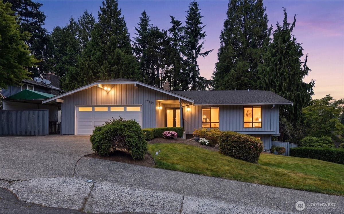 This impeccably maintained, one-owner home is located on a quiet street in Bellevue’s highly desirable Bretton Wood neighborhood. The formal living room off the entry boasts vaulted ceilings, gas fireplace, and wall of windows that provide ample natural light. Modern kitchen with open layout and island breakfast bar brings the main floor living spaces together. Spacious primary bedroom with dual closets and ensuite bath. The lower level offers exceptional flexibility with three additional bedrooms, rec room with flex space and is plumbed for 2nd kitchen creating excellent potential for a mother-in-law suite or multi-generational living arrangement. Step outside to a beautifully landscaped, park-like setting with spacious deck areas, generous fully fenced yard, mature landscaping, and ample space for pets, play, gardening, or entertaining. Additional conveniences and upgrades include central air conditioning, hot tub, a generator hookup for added peace of mind, fresh interior paint, and a presidential roof. With no HOA, this turnkey property combines comfort, versatility, and value in one of Bellevue’s most established communities. Ideally located near highly rated schools, the Microsoft campus, major commuter routes including SR-520 and I-90, and a wide array of Eastside shopping, dining, and recreation. This is a rare opportunity to own a beautifully cared-for home that offers both timeless appeal and modern convenience in an exceptional location.