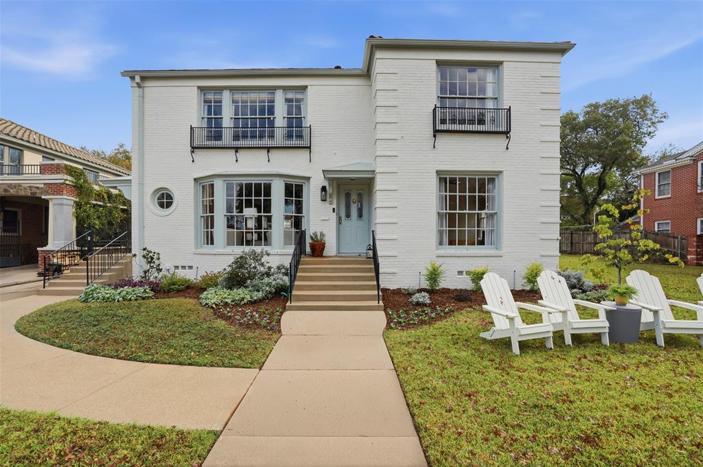 Discover a beautifully rare Fort Worth gem nestled on one of the most exclusive streets in the historic Berkeley neighborhood, just moments from the renowned Fort Worth Zoo. Set on an expansive lot and a half—the only one of its kind currently available on this prestigious street—this property includes an undeveloped half lot, offering exceptional potential for an addition, renovation, or future expansion rarely found in the area. This former duplex has been transformed through an extensive remodel, delivering modern comfort while honoring the timeless character that defines Berkeley. Fresh interior and exterior paint create a bright, welcoming first impression, while the generous 4-car garage provides outstanding flexibility for vehicles, storage, hobbies, or workspace needs.Inside, a spacious and thoughtfully designed layout awaits. Three inviting living areas offer ideal spaces for relaxing, entertaining, and gathering with loved ones. Throughout the home, tasteful window treatments—including bamboo shades, roman shades, and beautifully selected curtains—add warmth, texture, and privacy. At the heart of the home, the open kitchen features updated finishes and an effortless flow that enhances everyday living. A new tankless water heater further elevates comfort and efficiency.The serene primary suite serves as a private retreat with a spa-inspired en-suite bathroom showcasing dual vanities and a large glass-enclosed shower. Four additional bedrooms provide versatility for family, guests, or home office needs, each paired with well-appointed bathrooms and ample storage.Adding to its convenience, the property includes a new drive motor and secure automatic gate. Move-in ready and meticulously upgraded, this exceptional home blends style, space, and modern comfort with the charm and history of one of Fort Worth’s most beloved neighborhoods. It’s truly an extraordinary place to call home.