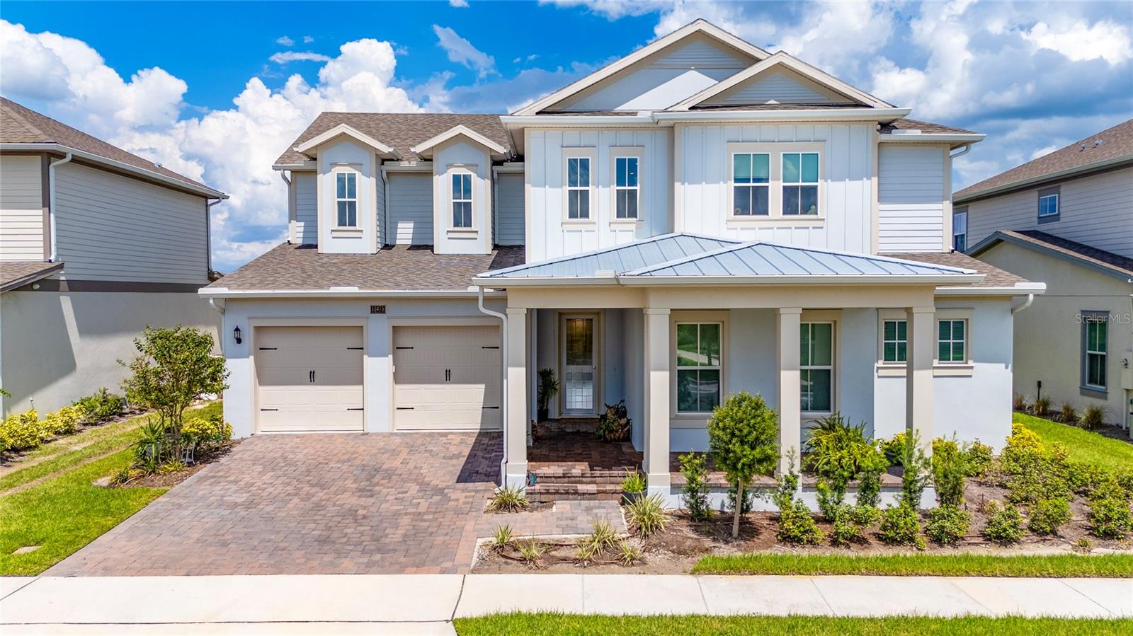 Located in the highly desirable Laureate Park community of Lake Nona, this stunning 5-bedroom, 4-bath home offers over 3,700 sq. ft. of modern living space. Built in 2023, the open-concept design features high ceilings, abundant natural light, and a chef’s kitchen with premium appliances, quartz countertops, and an oversized island. The owner’s suite includes a spa-style bathroom and walk-in closet, with additional bedrooms and living areas offering flexibility for guests, an office, or media space. Part of Lake Nona’s visionary 7,000-acre master-planned community, residents enjoy world-class amenities including the LP FIT fitness center, aquatic center with multiple pools, basketball, tennis, pickleball, and volleyball courts, playgrounds, splash pads, open play areas, walking and biking trails, dog park, community garden, picnic areas, community dock, fiber optic internet, and the Dockside event venue. The area is home to Medical City with Nemours Children’s Hospital, Orlando VA Medical Center, and UCF Lake Nona Hospital, and offers quick access to the USTA National Campus, Lake Nona Golf & Country Club, Nona Adventure Park, Drive Shack, Boxi Park, Lake Nona Town Center, and much more. Conveniently located minutes from Orlando International Airport, top-rated schools, and a variety of dining and shopping options, Laureate Park is recognized as one of the most sought-after lifestyle communities in Central Florida.