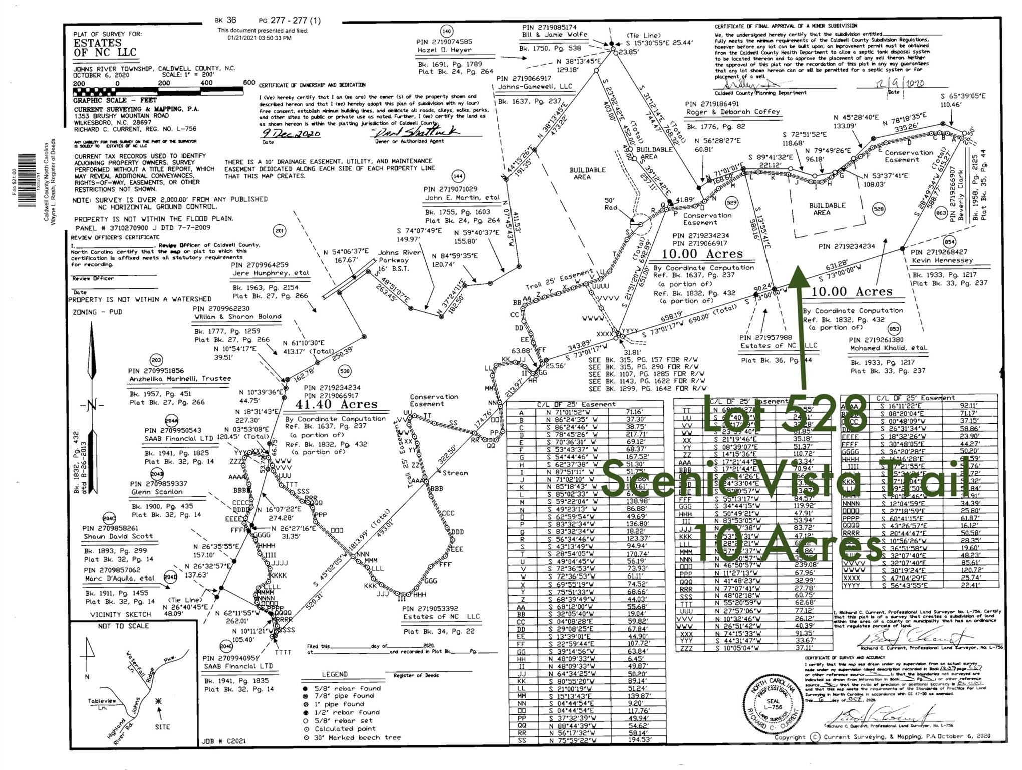 10 acres, Lot 528, Scenic Vista Trail 528