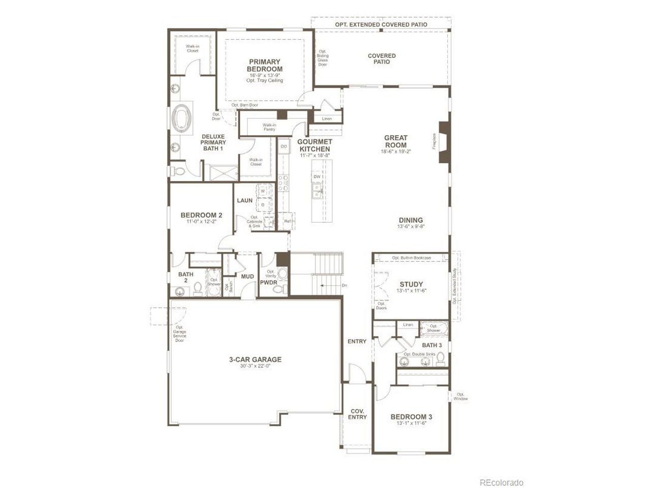 **!!MOVE-IN READY!!**SPECIAL FINANCING AVAILABLE**GARDEN LEVEL BASEMENT**This expansive Powell home is ready to impress residents with its beautiful finishes and the convenience of main-floor living. Past the covered entry a generous bedroom, bath and convenient study welcomes you. The open layout leads you to the back of the home where a beautiful gourmet kitchen awaits and features a quartz center island, walk-in pantry and stainless steel appliances. Beyond, the open dining room flows into the welcoming great room with a fireplace and access to the covered patio. The nearby primary suite showcases two spacious walk-in closets and a private deluxe bath. Accommodate family or guests with another secondary bedroom with an en suite bath. A convenient laundry, mudroom and powder complete the main level. If that wasn't enough, this exceptional home includes a finished basement that boasts a wide-open, versatile rec room with a wet bar, a flex room and a basement bedroom with a walk-in closet and shared bath.