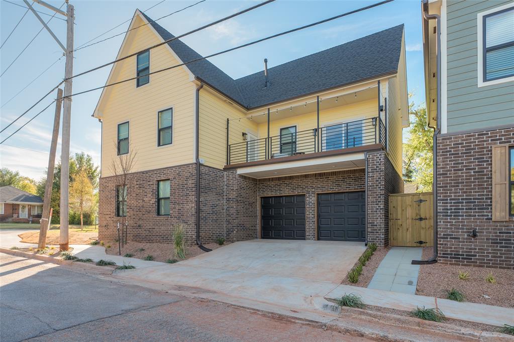 Part of La Rue 39 micro-community, June is a brand-new, tri-level home filled with style and sunlight, the largest home in Phase 1. Wrought iron panels lend privacy to the front porch. Step inside to warm sophistication. On the left, the kitchen: custom island, cheeky black and white tile and white-walnut finished cabinetry, large pantry and pendant fixtures. To the right, an open-plan living space with built-in entertainment cabinet and accent wall. Second floor holds roomy primary suite, two more beds, laundry and second bath and a large, covered outdoor living space with room for entertaining or lounging. Imagine sinking into your cozy sectional with a glass of wine and a good book at the end of the day in this pristine hideaway. Fixtures, tile and finishes are neutral and stylish. A pair of rooms on the third floor are spacious and versatile, could be home theatre, office, workout space or guest suite. Ideally located minutes from shopping, dining and highway access. Part of La Rue 39 micro-community, Chloe s a brand-new, tri-level home filled with urbane, eclectic sophistication, located in Phase 1. Off-street, private entry. First floor open living space holds living, dining and kitchen. Artistic rattan pendants, chic black subway tile and white-walnut finished cabinets. Large pantry and powder bath. Flooring throughout is sustainable, durable wood-look. Right-sized outdoor living space accessed via French doors. Second floor holds roomy primary suite, two more good-sized beds, laundry and second bath and large, sheltered outdoor living space with room for entertaining or lounging. Imagine sinking into your cozy sectional with a cup of coffee to a splendid Oklahoma sunrise in this pristine hideaway. Fixtures, tile and finishes are neutral, stylish with a splash of whimsy. A pair of rooms on the third floor are spacious and versatile, could be office, Peloton room or guest suite. Ideal location minutes to shopping, dining and highway access