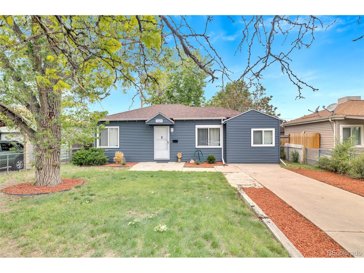 Welcome to this thoughtfully updated home in Denver's historic Swansea neighborhood featuring recent updates throughout and a welcoming backyard patio perfect for entertaining or relaxing outdoors. This 3 bedroom, 1 bath, 882 square foot move-in-ready home offers a blend of classic character and modern touches, with comfortable living spaces, an updated feel, and convenient access to downtown, major highways, parks, and local amenities.Inside, you'll find a remodeled kitchen and updated bathroom, complemented by newer appliances (2018-2019) and a newer stack-able washer and dryer. Major system improvements add peace of mind, including a fully redone electrical panel, newer windows (2019), central A/C installed in 2021, a well-maintained furnace, and a radon mitigation system. The primary bedroom, conveniently located just off the kitchen which has been fully insulated for added comfort. Recent exterior improvements include new siding (2023), updated gutters and downspouts, enhancing both durability and curb appeal.Step outside to your private and fully fenced yard, perfect for relaxing during warmer months. The backyard patio is ready for entertaining, complete with an included outdoor TV and lighting. Location truly sets this home apart-just minutes from I-70, with easy access to downtown via nearby bike paths and light rail. You'll be close to the vibrant RiNo District, York Street Yards, Skip-Town Dog Park, and the new MOODSWING Pickleball Social Club, offering endless options for dining, recreation, and entertainment.This is a move-in-ready home with the upgrades you want and the location you need-don't miss it!