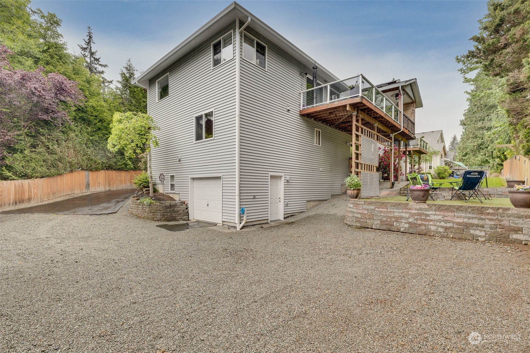 Unit B - Large area for extra parking or Build a ADU unit for extra income. Garage door is extra storage-workshop-home busness. Photos at end of pictures of how big this space is.
