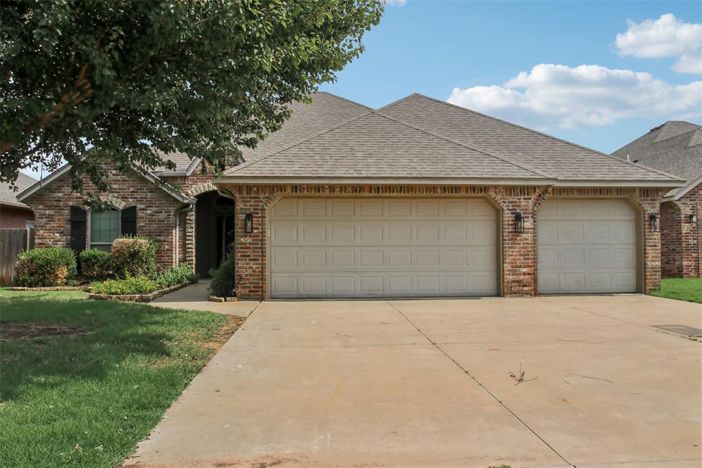 1405 Luke Ln is a one-story Norman cul-de-sac home built in 2011 with modern finishes and a well-designed layout throughout. The kitchen features a center island, stainless steel appliances, and quartz countertops, creating a well-equipped space for cooking and entertaining. A fireplace anchors the main living area, adding warmth and ambiance to the central gathering space. The primary bedroom includes a walk-in closet and double closets for generous storage and organization, while the primary bathroom features double sinks alongside a separate tub and shower for everyday convenience. A patio extends the living space outdoors, creating ample room for relaxation and entertaining. A three-car garage completes this well-maintained residence with practical amenities and comfortable living spaces throughout every room.. Included 100-Day Home Warranty with buyer activation