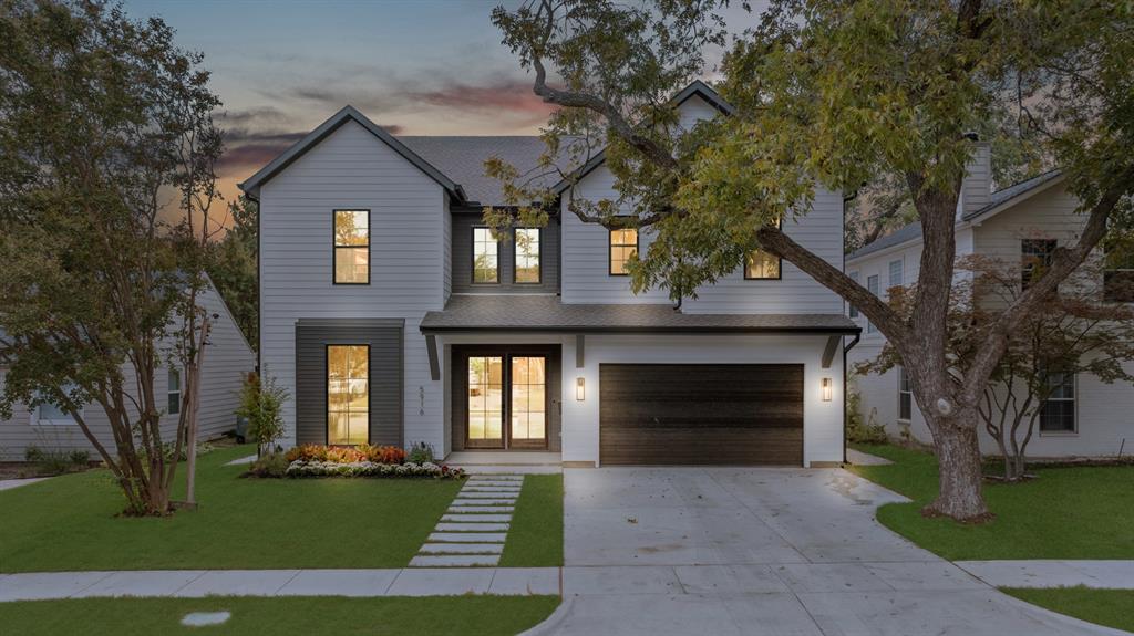 Step into luxury with this stunning two-story transitional home, offering 5 bedrooms, 5 bathrooms, and a versatile layout designed for modern living. Blending contemporary elegance with timeless design, this home features clean lines, high-end finishes, and an open-concept layout perfect for both entertaining and everyday comfort. The chef’s kitchen is a masterpiece, boasting quartz countertops, custom cabinetry, professional-grade stainless steel appliances, and an oversized island. The spacious living area is filled with natural light, flowing seamlessly to the covered patio for effortless indoor-outdoor living. A flexible fifth bedroom serves as the perfect home office or guest suite, providing adaptable space to fit your needs. Upstairs, the game room with a built-in bar creates an ideal entertainment hub, perfect for hosting gatherings or relaxing in style. The vaulted master suite is a true retreat, featuring soaring ceilings, a spa-inspired bathroom with a soaking tub, dual vanities, a walk-in shower, and an expansive custom closet. Each additional bedroom is generously sized, offering en-suite access for maximum privacy and comfort.