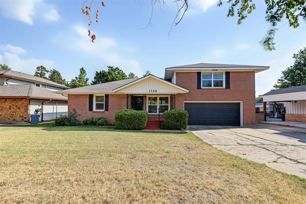 A mid century home with flexibility for the next owner, live in it now, or update it over time to build even more equity. The main living areas have hardwood floors and large picture windows that bring in light as soon as you walk in. The primary bedroom is upstairs with built-ins and a full bath. A covered patio opens to an amazing deck for outdoor living. Parking includes a circle drive and a two-car attached garage.