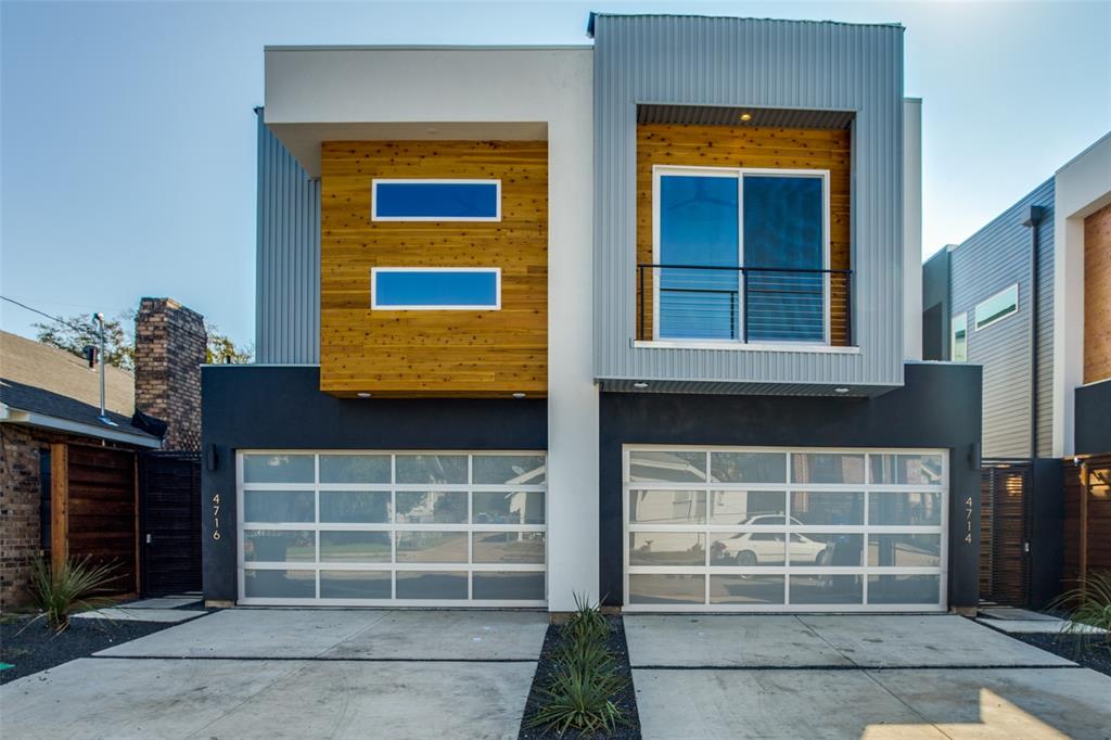 Ultra contemporary single family attached home.  High ceilings and ample windows provide natural light to the entire home. White oak hardwood floors to both levels of property. Open floor plan allows this home to feel Big. Living area extends to the exterior with the cedar plank covered, epoxy finished patio where you can enjoy the FIREPLACE. Complete w tv wiring, and gas stub for barbecue. Low maintenance artificial turf is beautiful year round. Kitchen features quartz counters, xl quartz island, designer lighting, stainless gas cook top, refrigerator, oven, mw and dishwasher. Plenty of cabinets and a large walk in storage pantry with dry bar are steps away. The half bath is located on the first floor. Upstairs a large loft provides additional living area, flex space. Secondary bedroom benefits from the spacious bath with dual sinks and generous shower. Primary bedroom ensuite has newer carpet, a triple hung walk in closet. A glass enclosed wet space with separate shower head and soaking tub is wonderful. Dual sinks, cabinetry and designer lighting complete the space. The laundry room with washer and dryer is conveniently located on the second floor. Garage floor has epoxy finish. Prime location offers endless options for dining and retail shopping. Minutes from Knox Henderson, Lwr Greenville, Downtown, SMU and Northpark Mall.