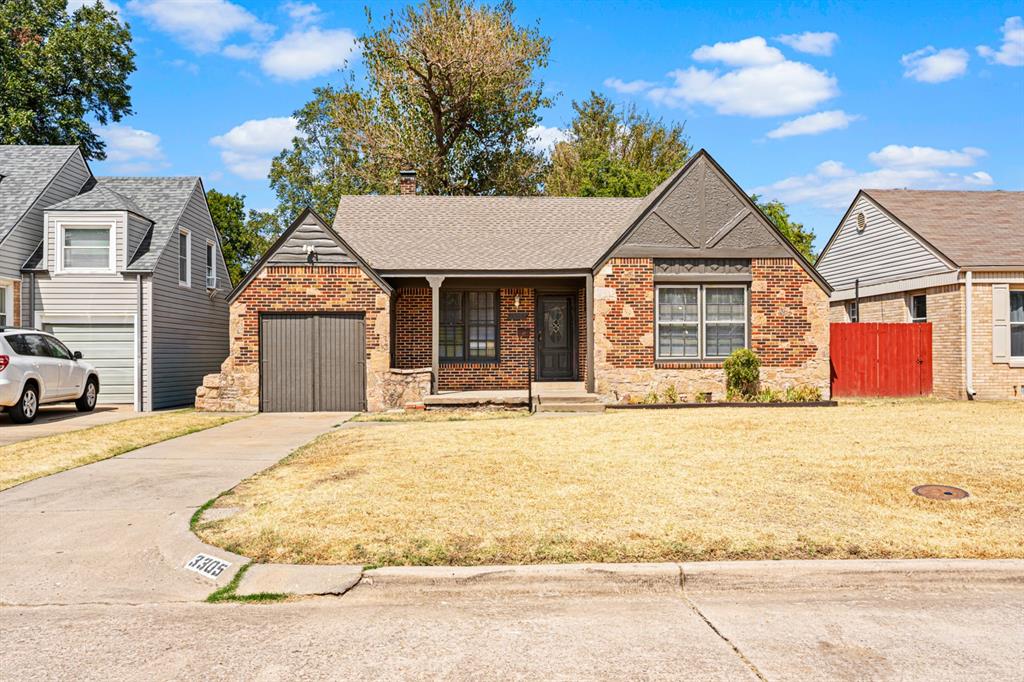 This location is hard to beat and the roof is only 3 years old! Will Rogers Gardens, Oklahoma City University, OSU-OKC, the Plaza District, State Fair Park, INTEGRIS Baptist, Uptown 23rd, the Asian District, Paseo, and Penn Square are all just minutes away. Downtown, Bricktown, Lake Hefner, and Will Rogers International Airport are also an easy drive. This 2 bedroom, 1 bath offers a classic tudor look with lots of charm. Roof is only 3 years old! Inside, you will find a comfortable layout with a dedicated dining area, laundry area, gas range, dishwasher, disposal, and a mock fireplace focal point. The home also offers a covered front porch, defined spaces and a large backyard. If you have been looking for something affordable in a central OKC location with quick access to some of the best shopping, dining, parks, and entertainment in the city, this one is worth a hard look. Schedule your private showing today!